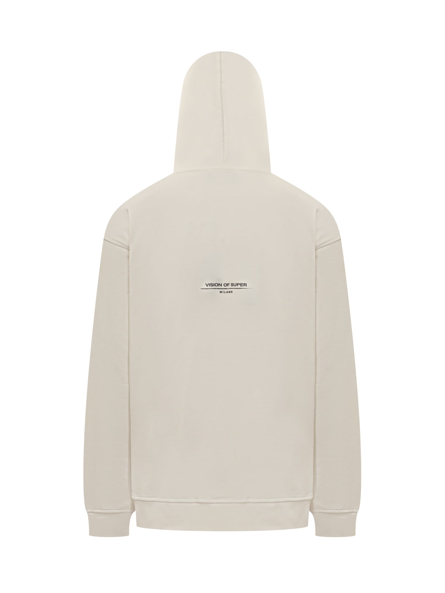 Shop Vision Of Super Flames Hoodie In White