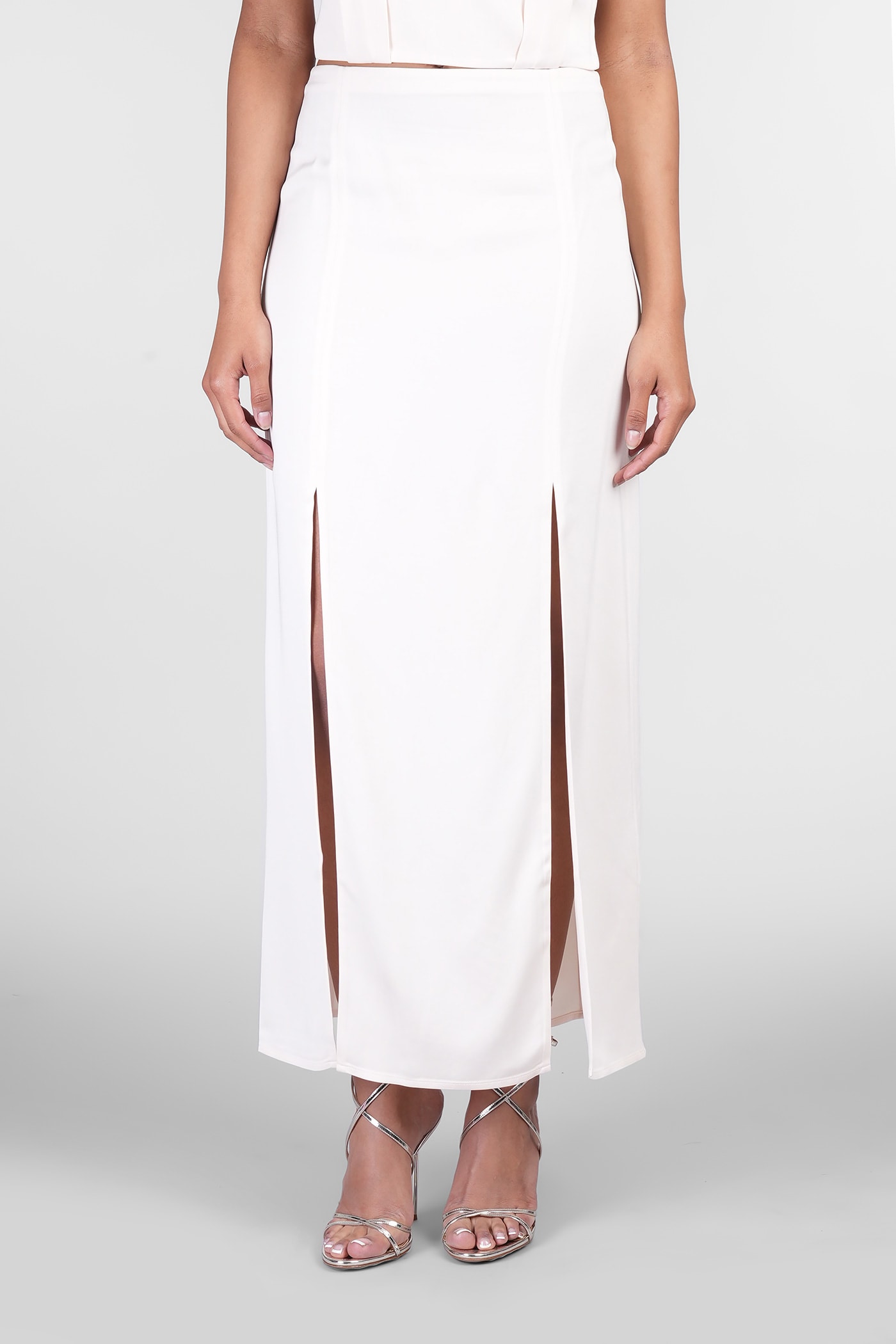Siqua Skirt In Rose-pink Viscose