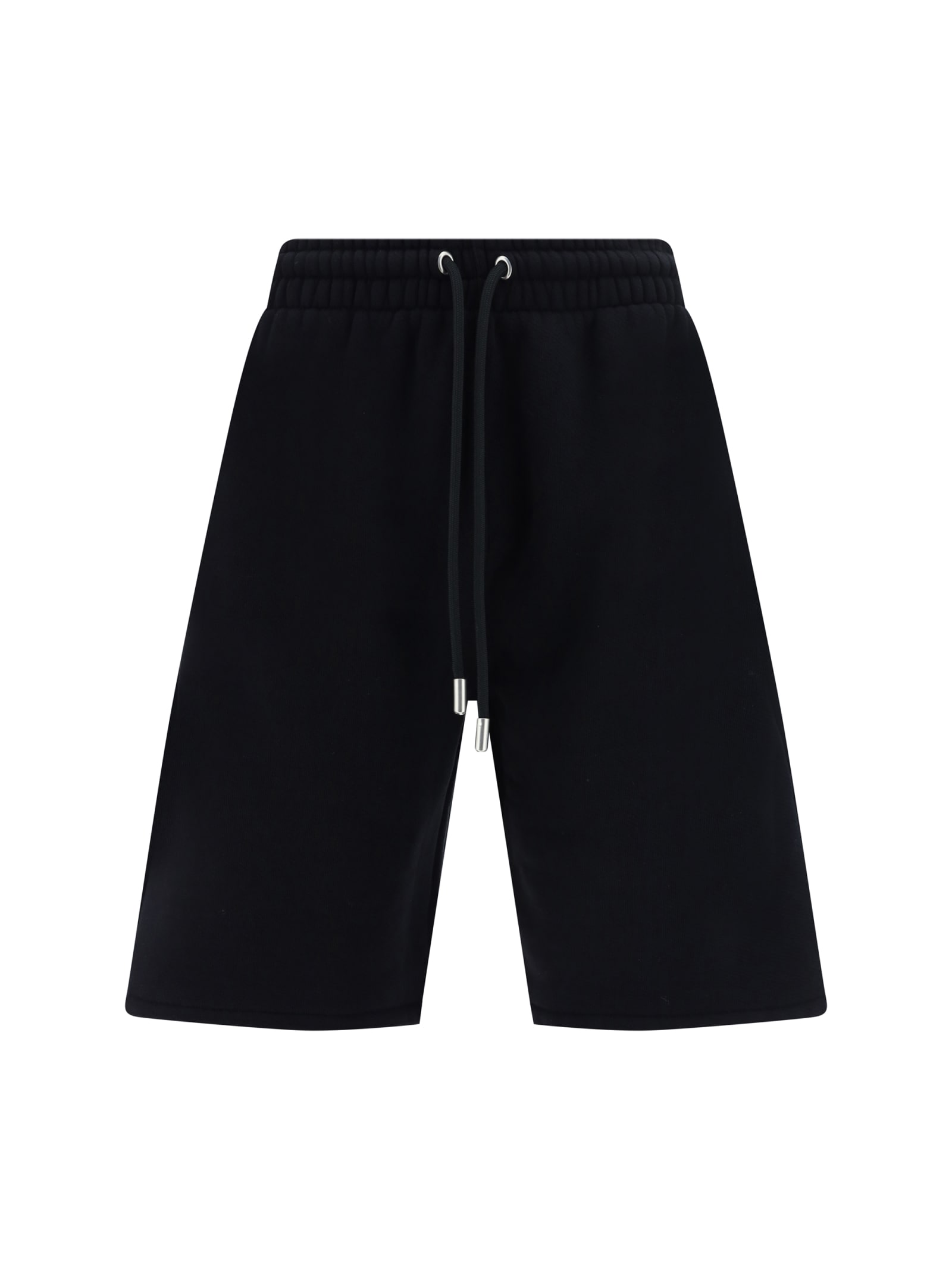 Shop Off-white Shorts In Black White (black)