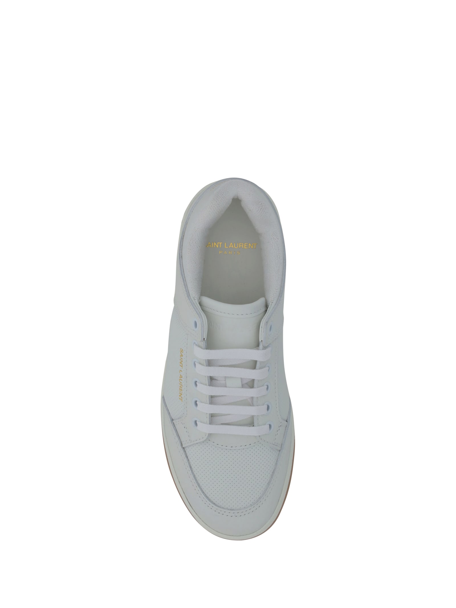 Shop Saint Laurent Sneakers In Blanc Opt/blanc Opt/