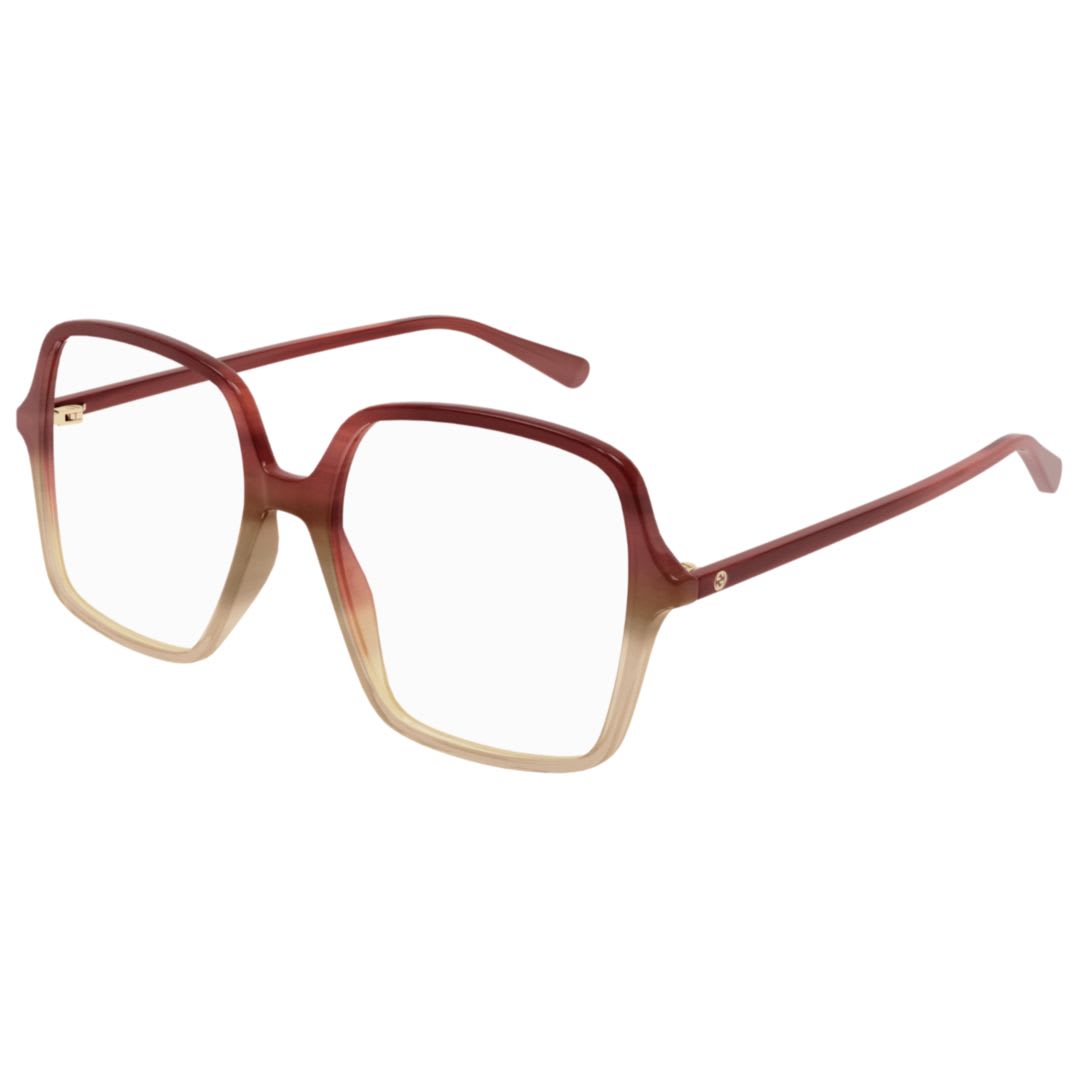 Gucci Gg1003o004 Red Red Transparent In Neutral