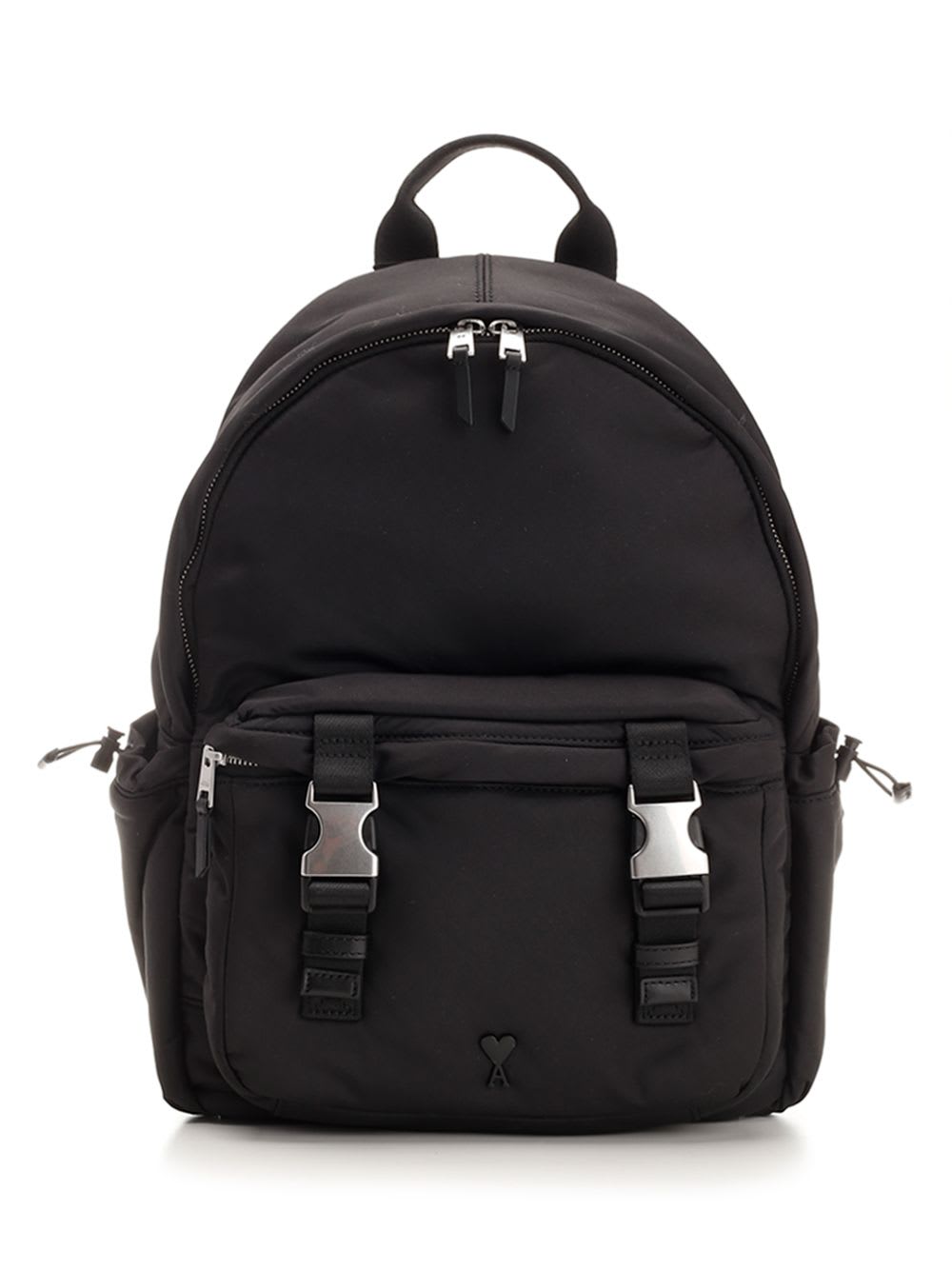 Shop Ami Alexandre Mattiussi Black Ami De Coeur Backpack