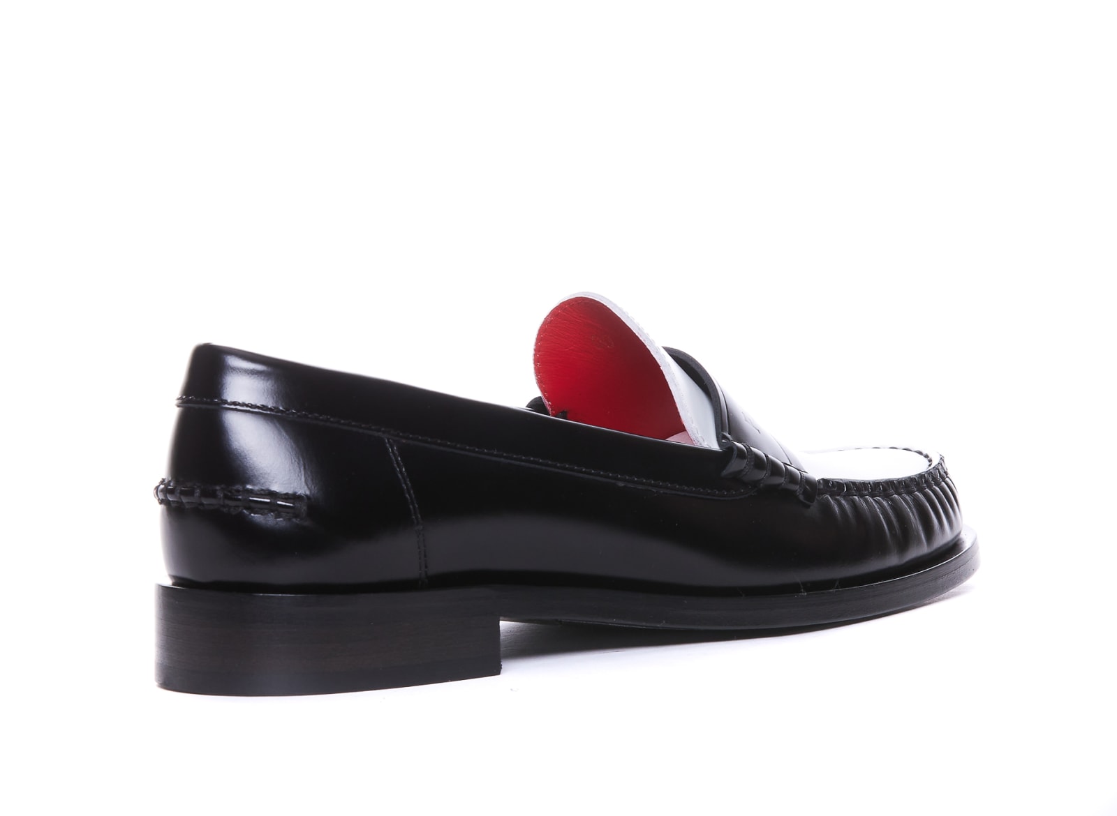 Shop Ferragamo Irina Bicolor Loafers With  Logo In Black