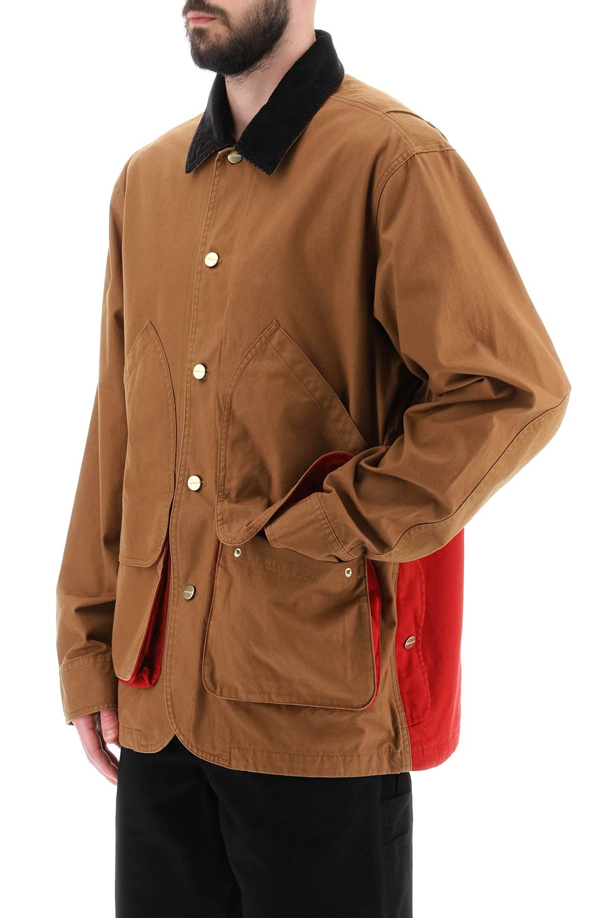 Shop Carhartt Heston Cotton Shirt Jacket In Hamilton Brown Cherry (brown)