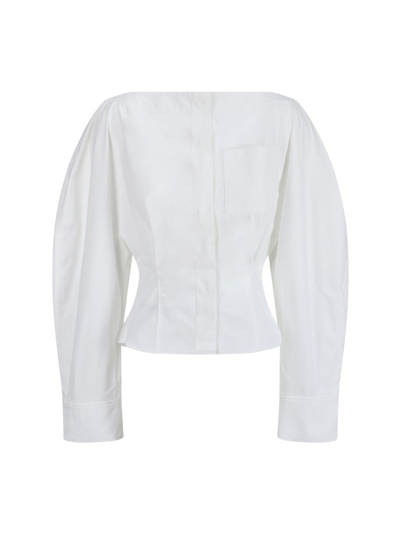 Shop Jacquemus La Chemise Barco Shirt In White