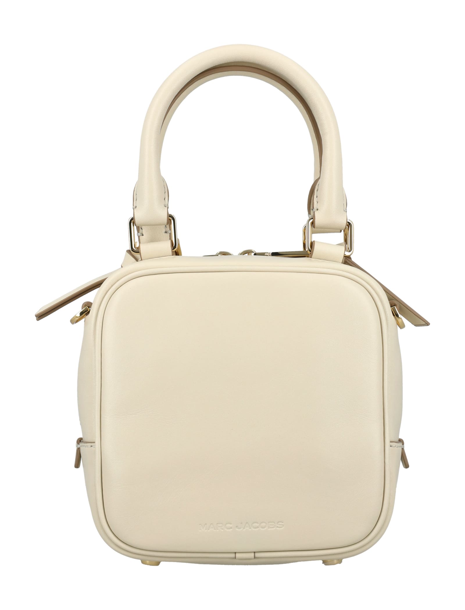 Shop Marc Jacobs The Cube Shoulder Bag In Cloud White