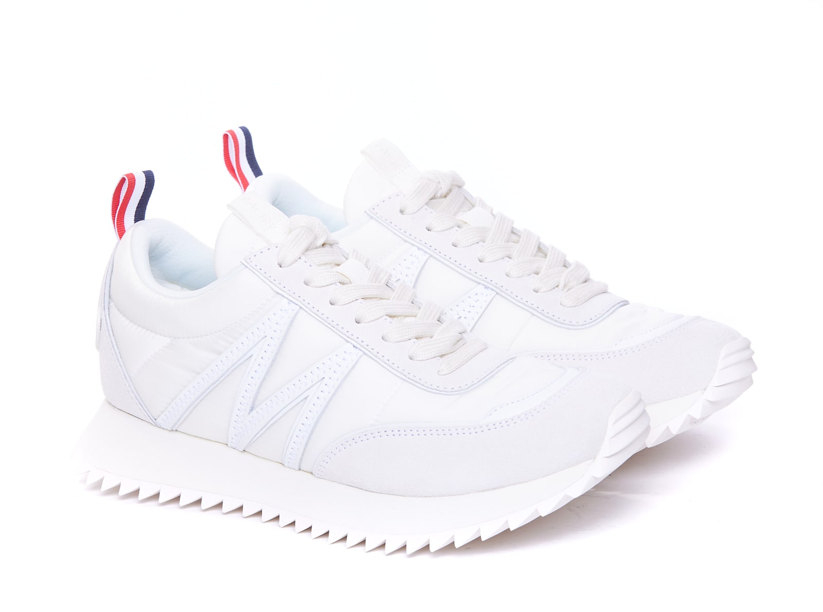 Shop Moncler Pacey Sneakers In White