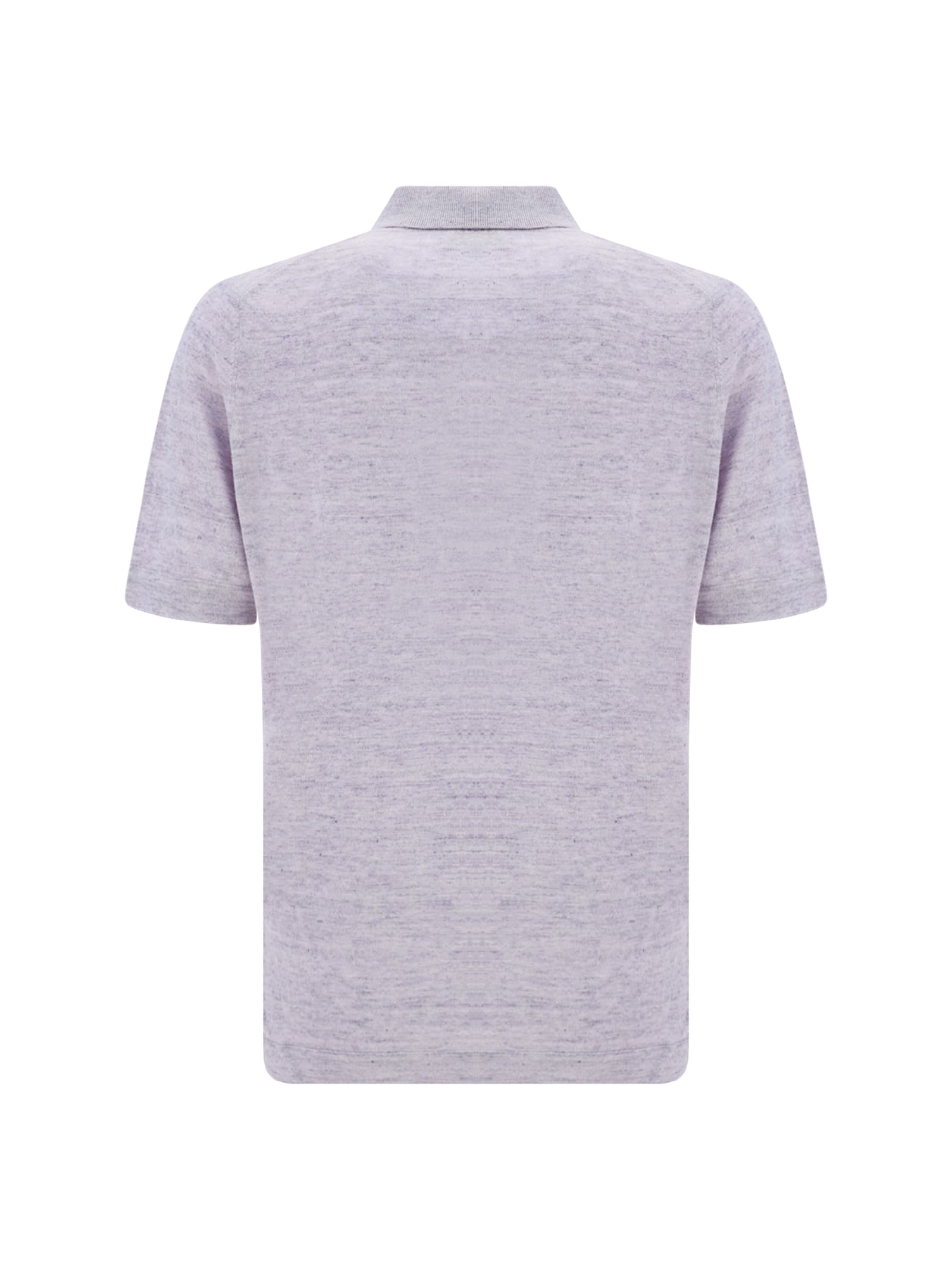 Brunello Cucinelli Linen Polo Shirt In C2361