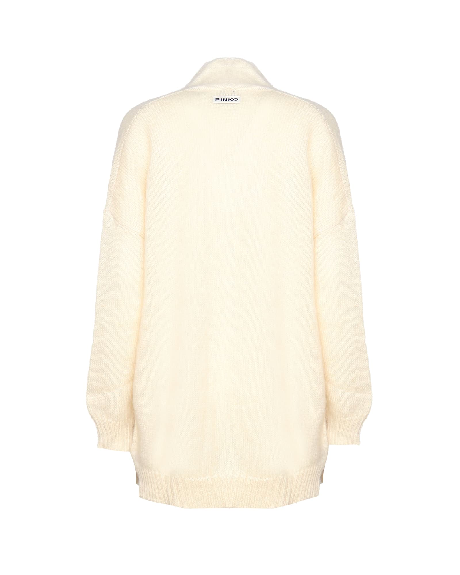 Shop Pinko Cardigan In Wool In White