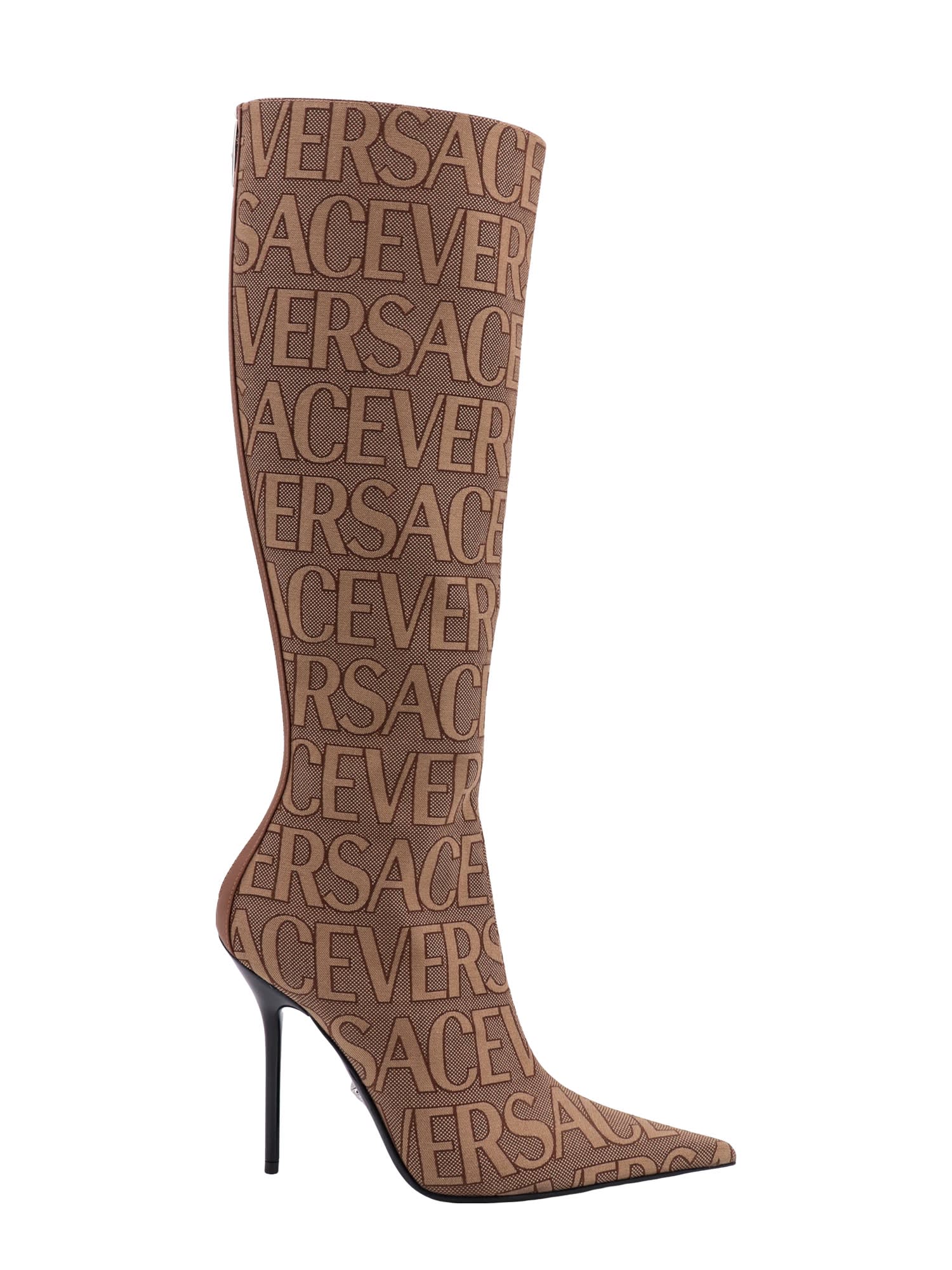 Versace Boots In Brown