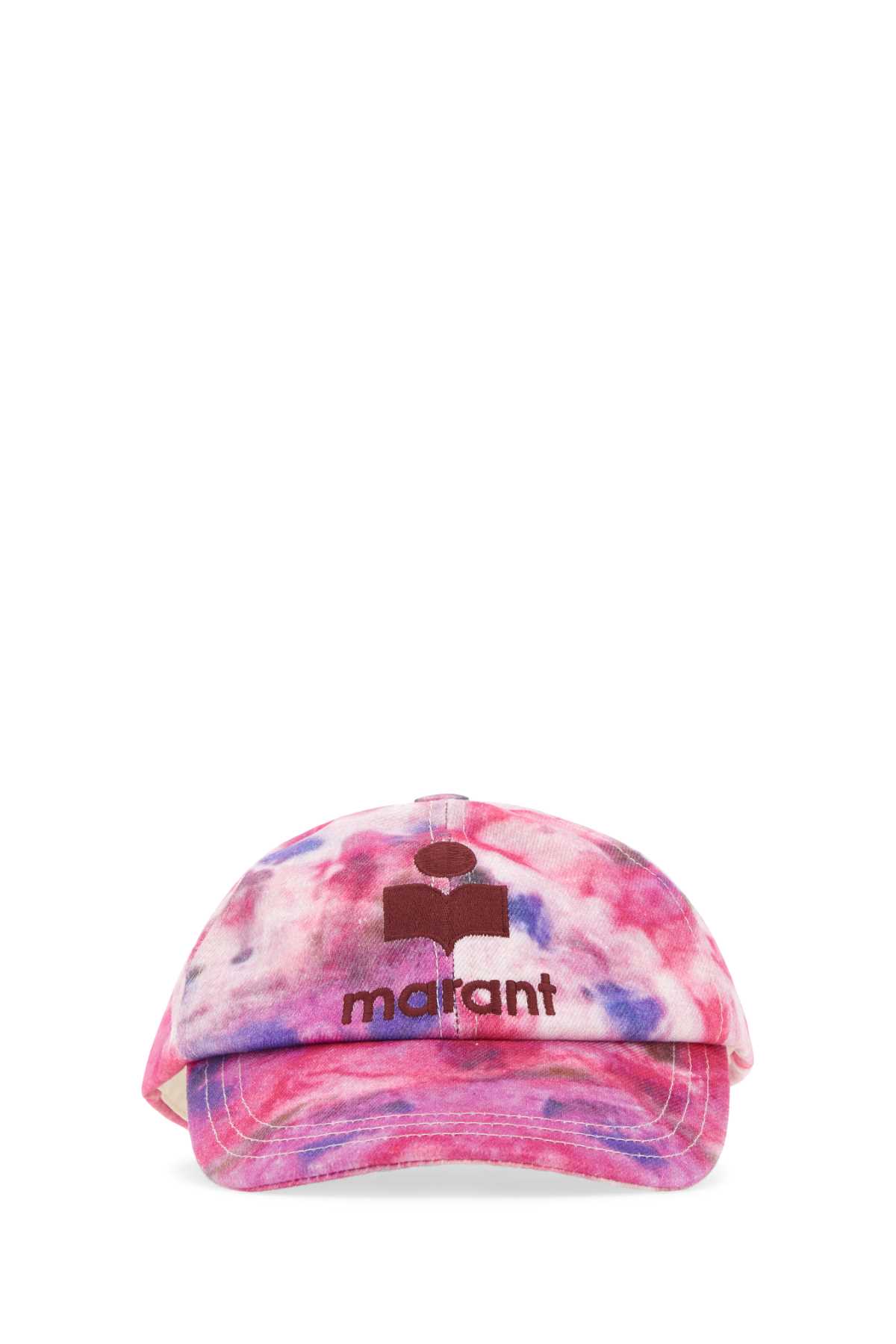 Isabel Marant Printed Cotton Tyron Baseball Cap In Pink