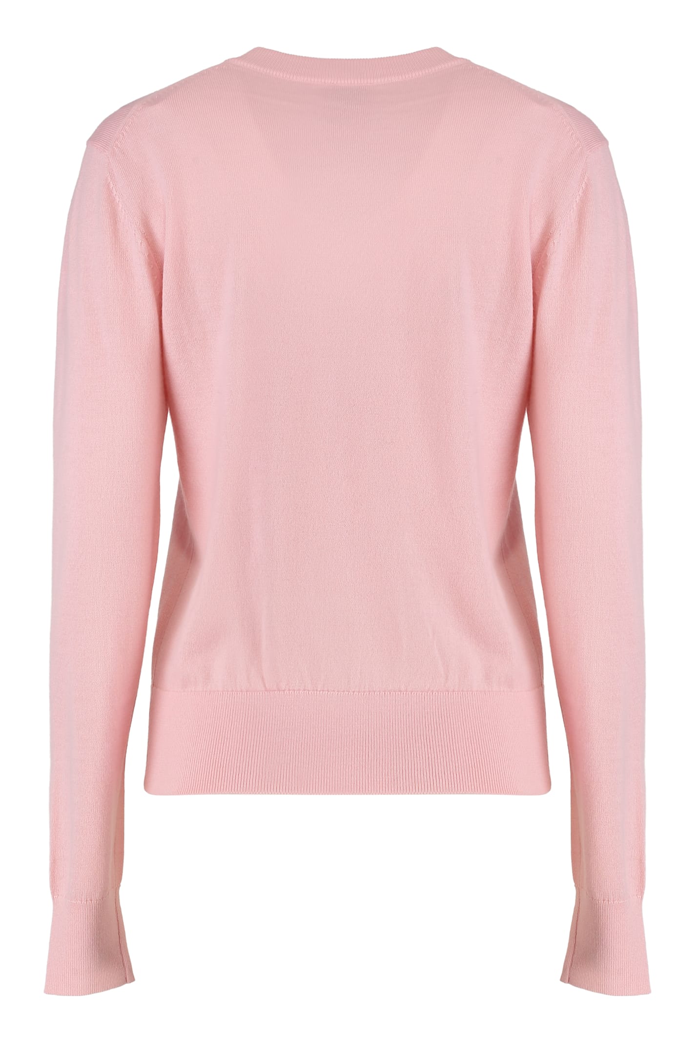 Calvin Klein Merino Wool Crewneck Sweater In Pink