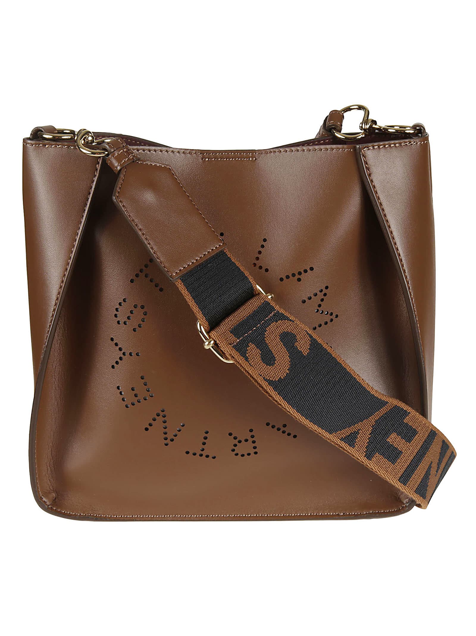 Stella Mccartney Logo Shoulder Bag In Cuoio | ModeSens