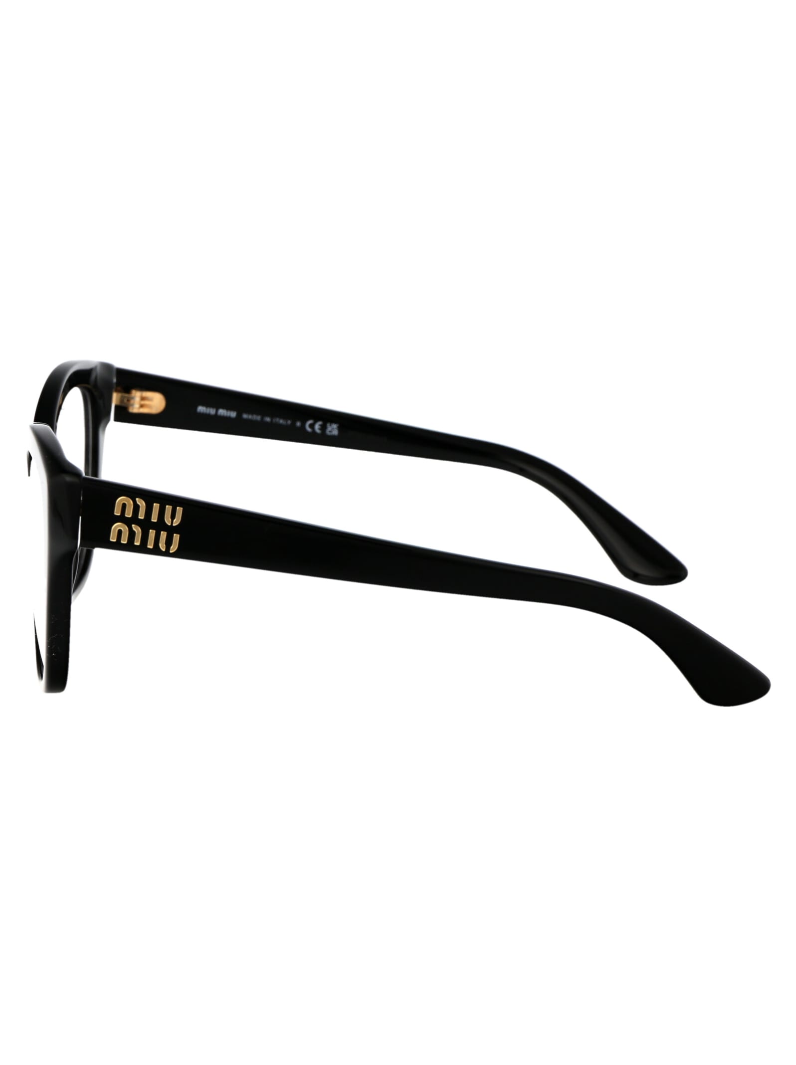 Shop Miu Miu 0mu 05xv Glasses In 1ab1o1 Black