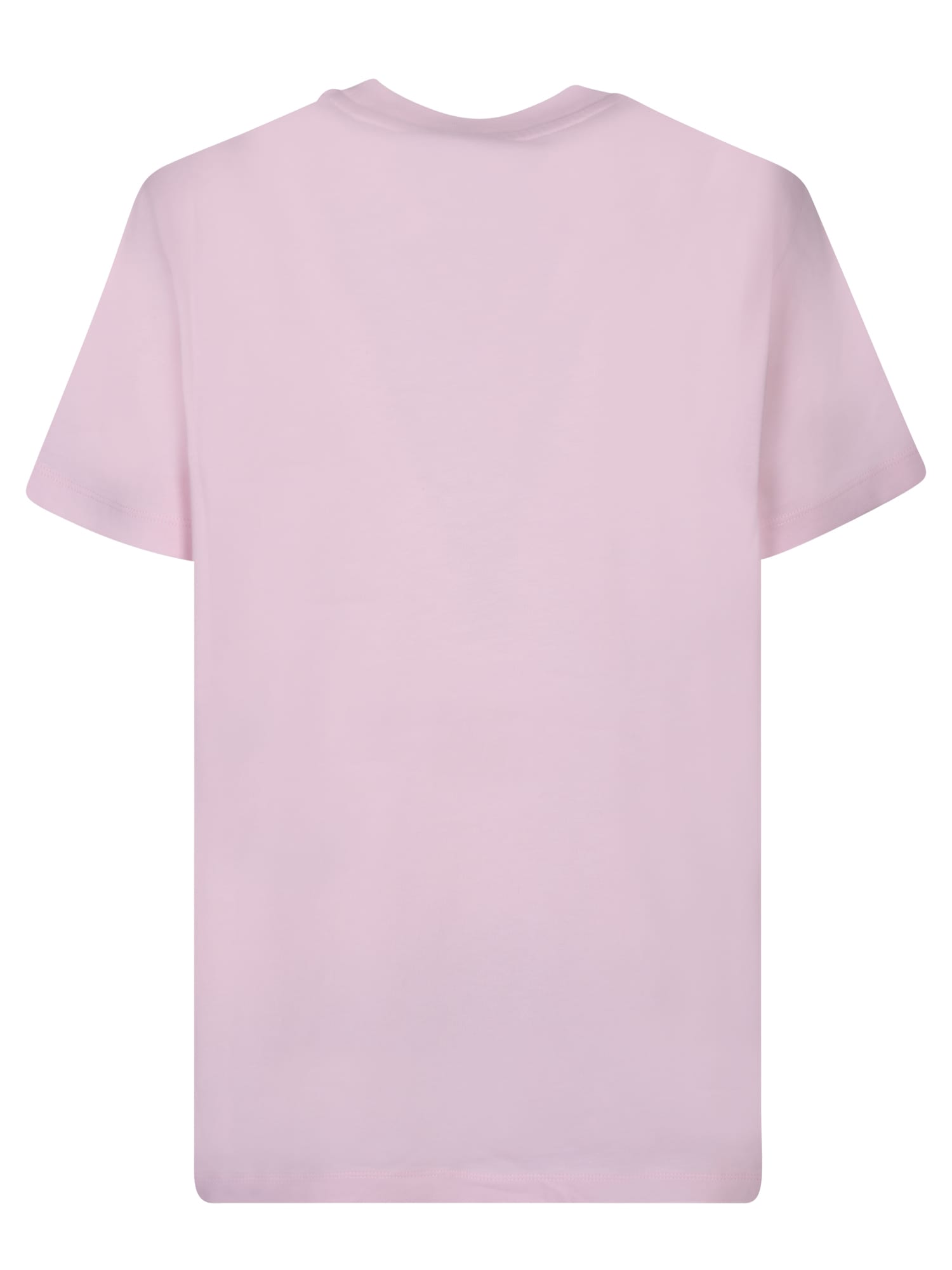 Shop Moncler Logo Pink T-shirt