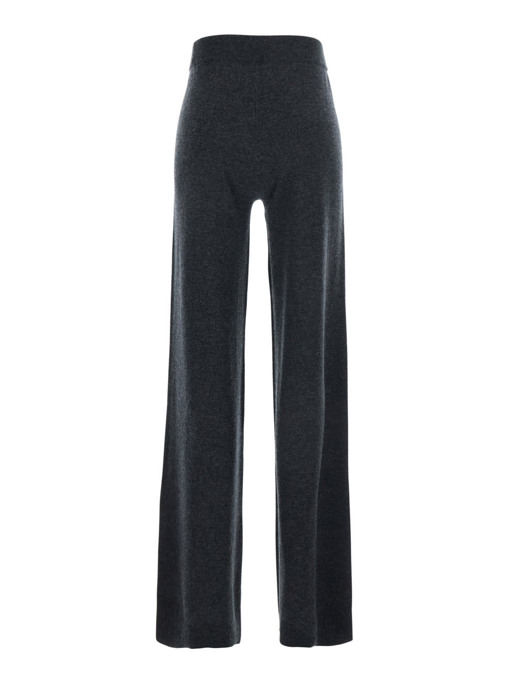 Allude Straight-leg Wool-cashmere Trousers In Gray