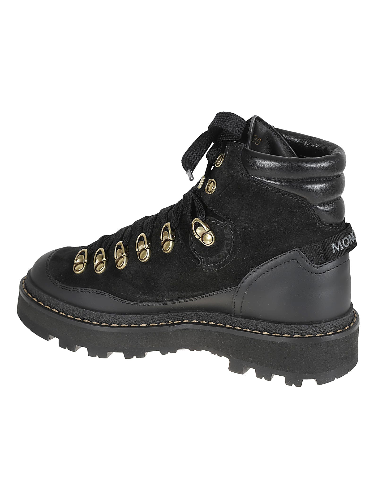 Shop Moncler Peka Trek Hiking Boots In Black