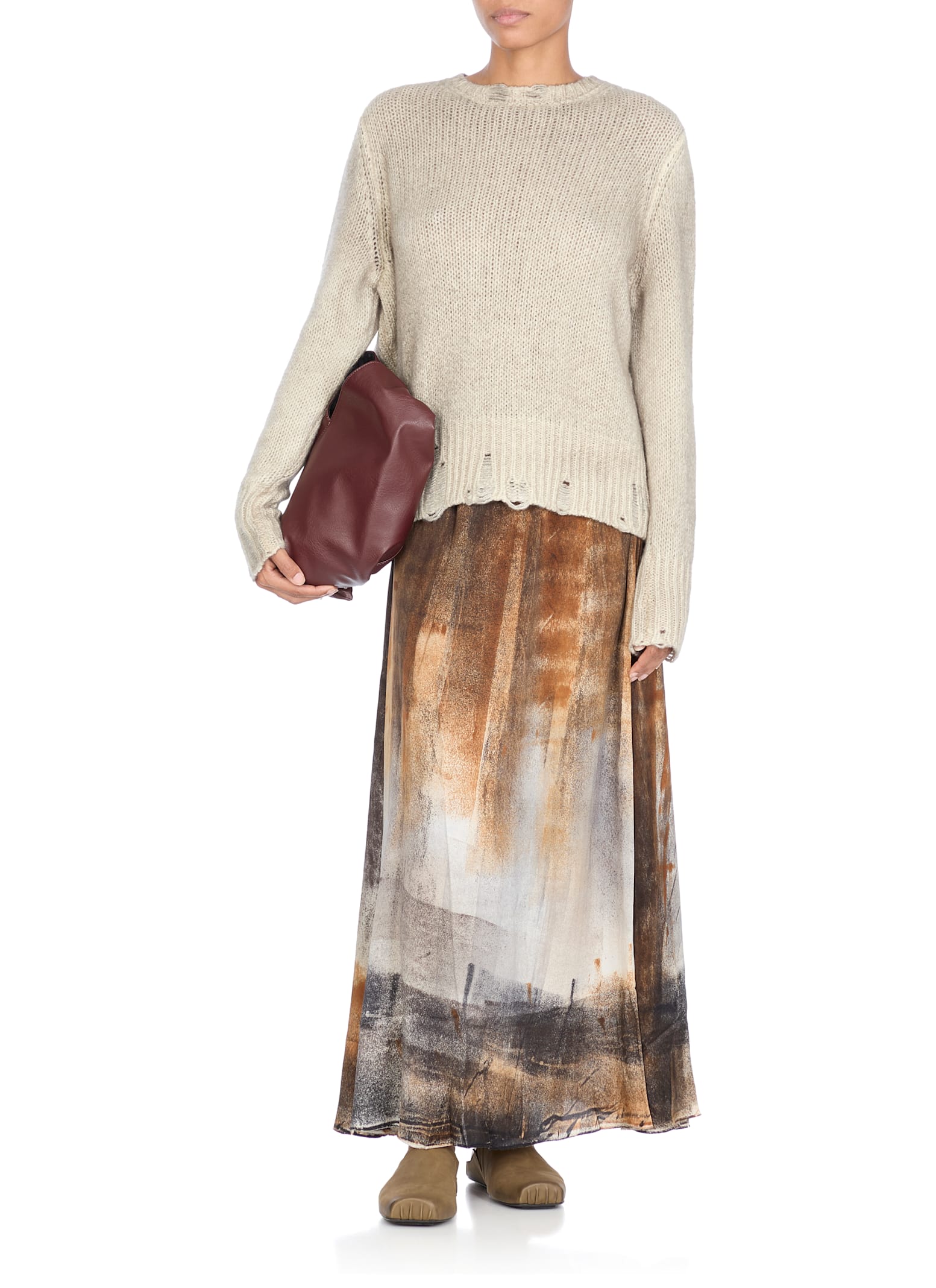 Avant Toi Beige Cashmere And Wool Sweater In Neutral