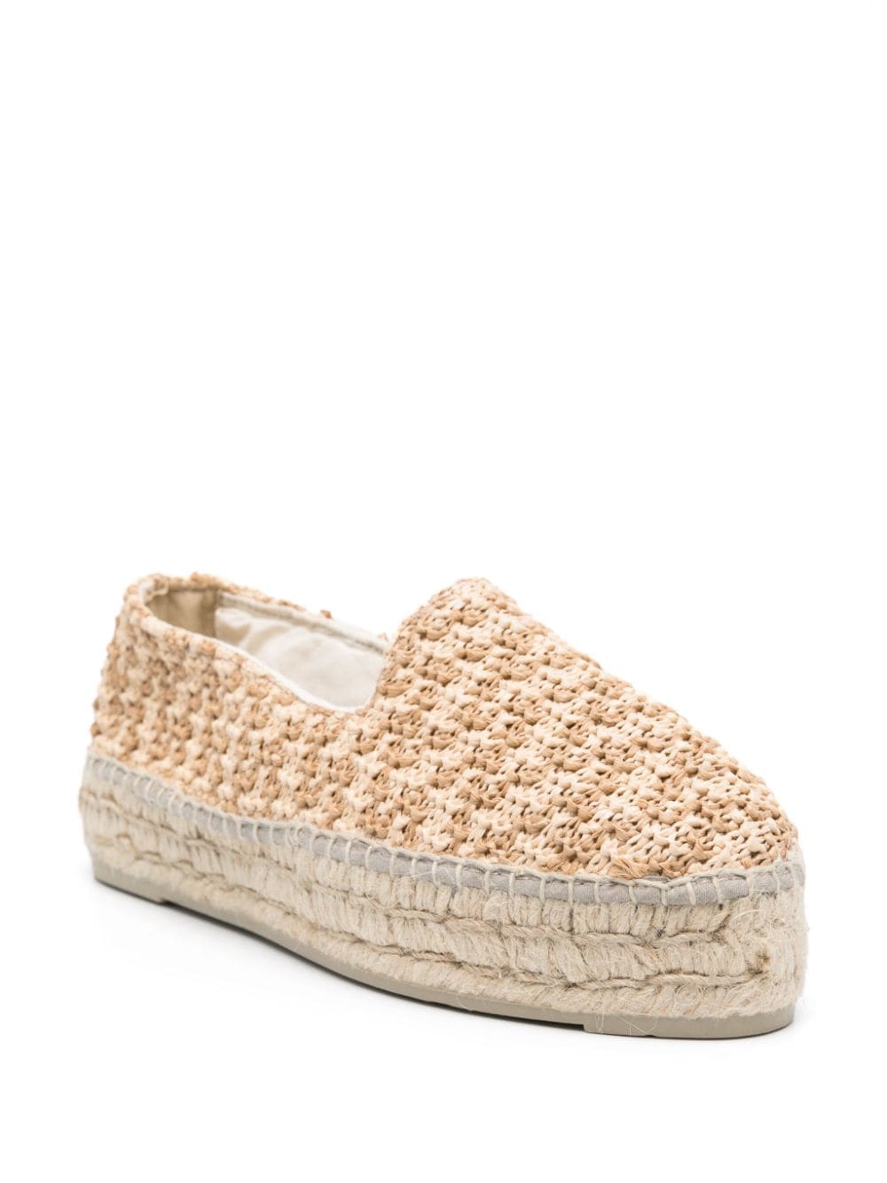 Manebi Manebí Yucatán Zig-zag Raffia Espadrilles In Neutral