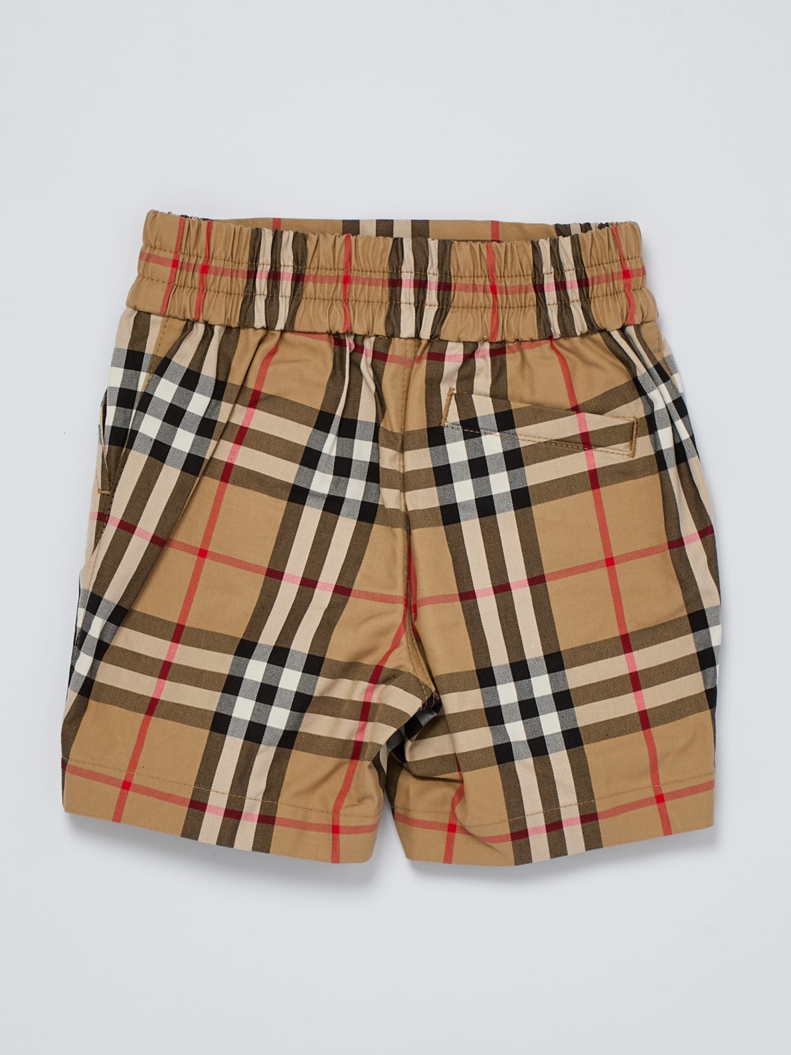 Shop Burberry Hal Vint Shorts Shorts In Check Beige
