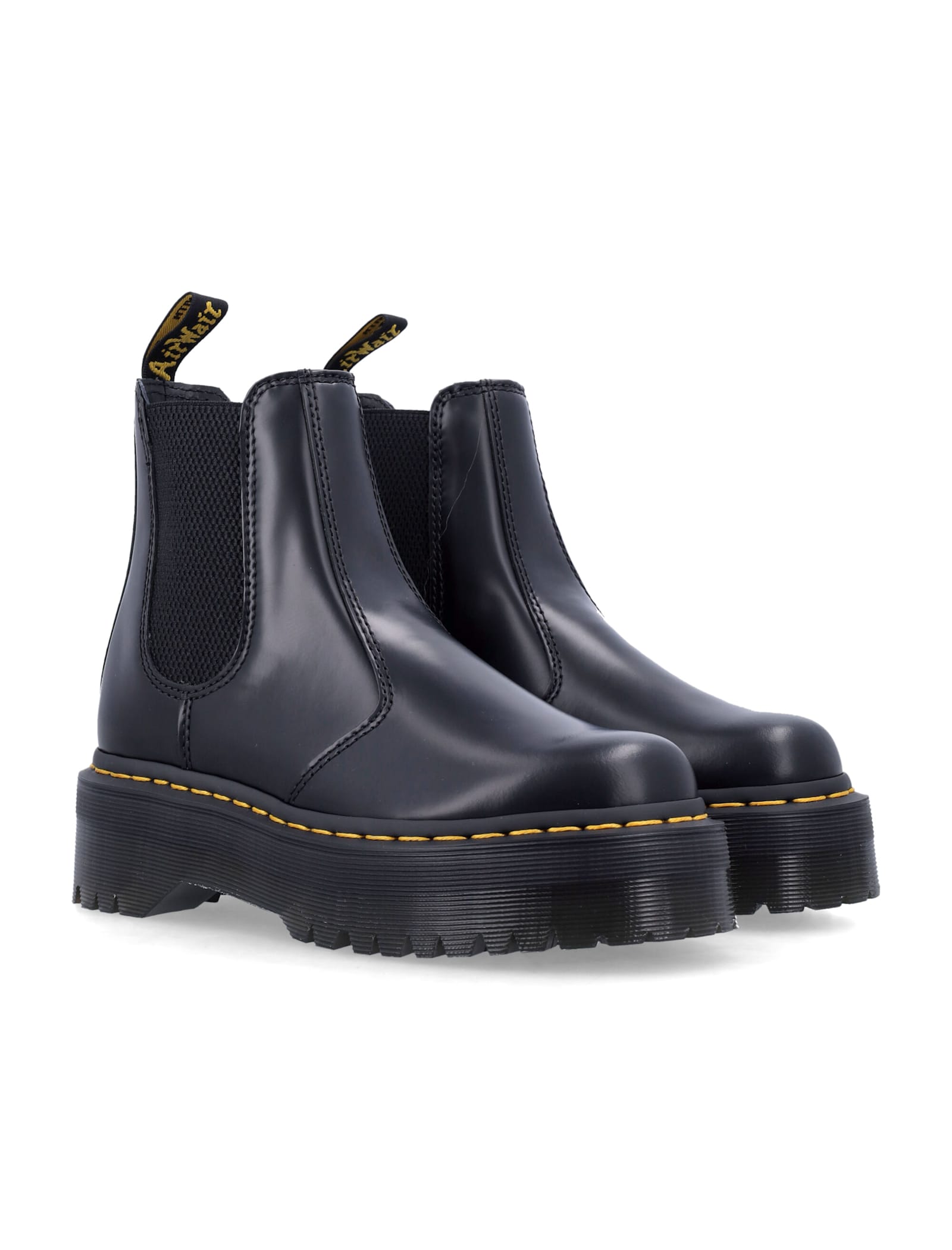 Shop Dr. Martens' 2976 Beatle Quad Boots In Black