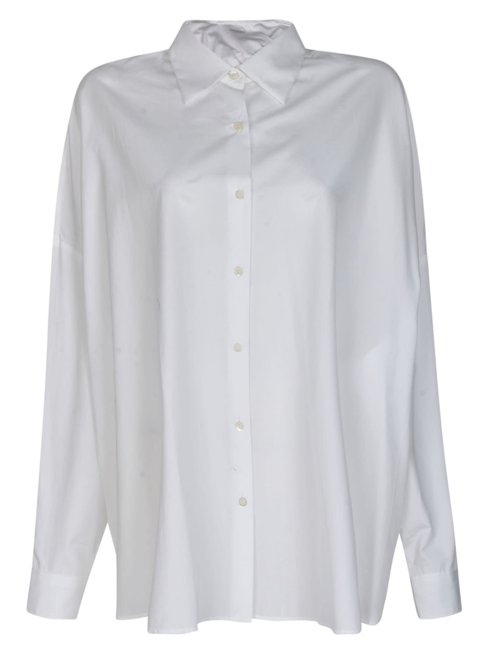 Dries Van Noten Oversized Plain Shirt In White