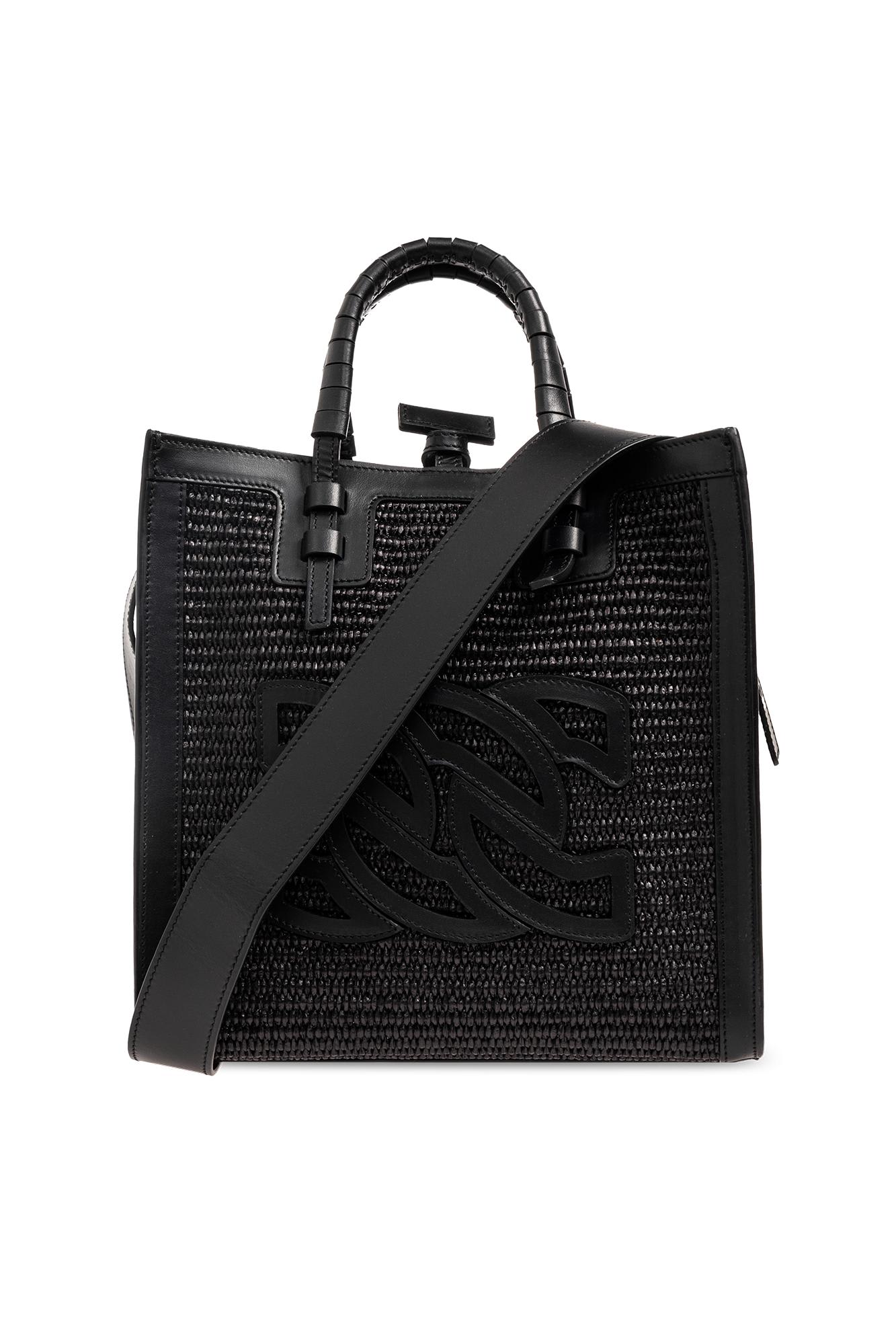 Casadei Beauriva Shopper Bag In Black