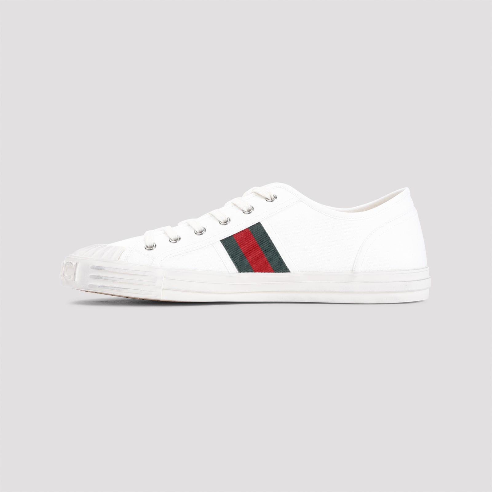 Shop Gucci Julio Sneakers In Grege Wh Vrv