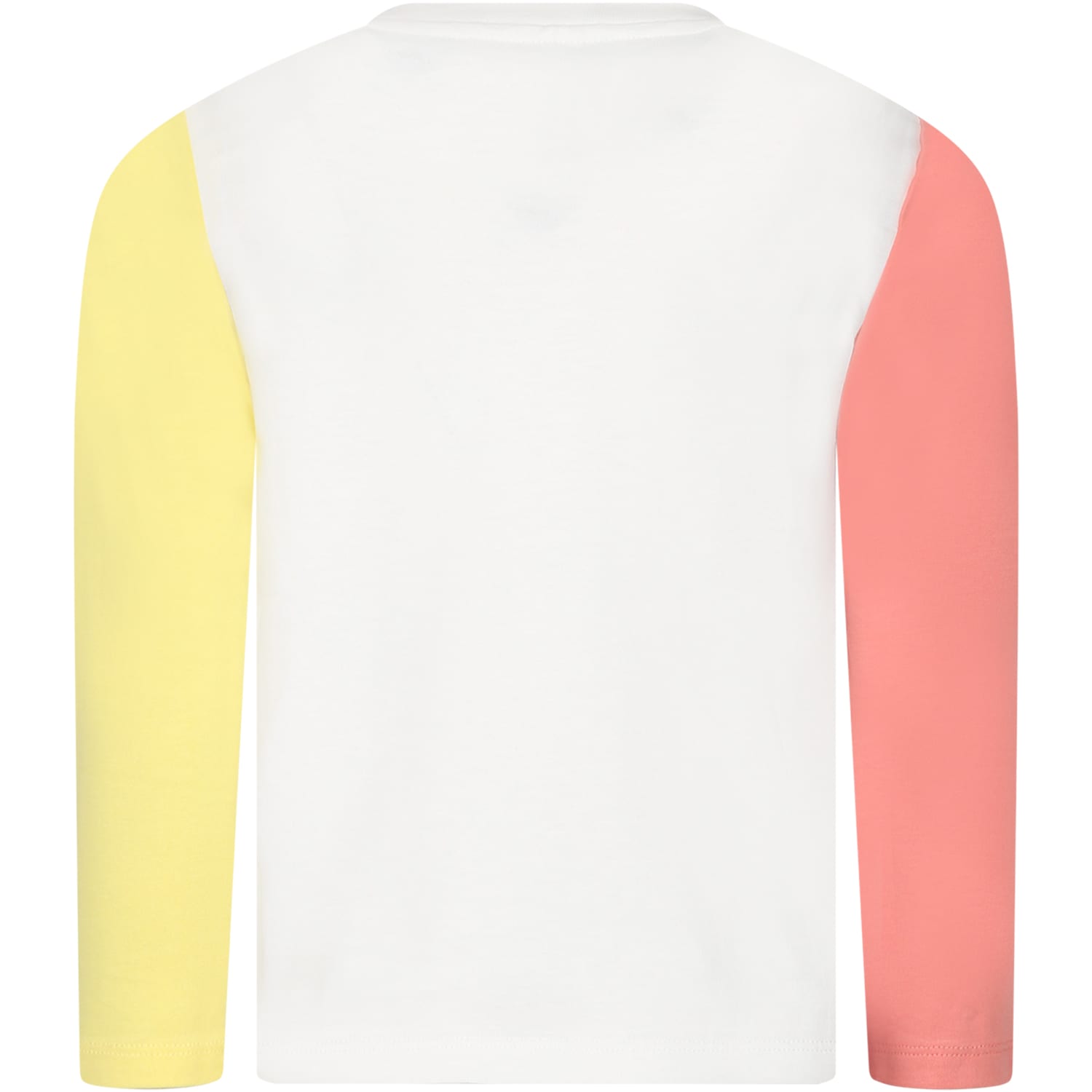 Shop Stella Mccartney White T-shirt For Girl With Unicorns In Multicolor