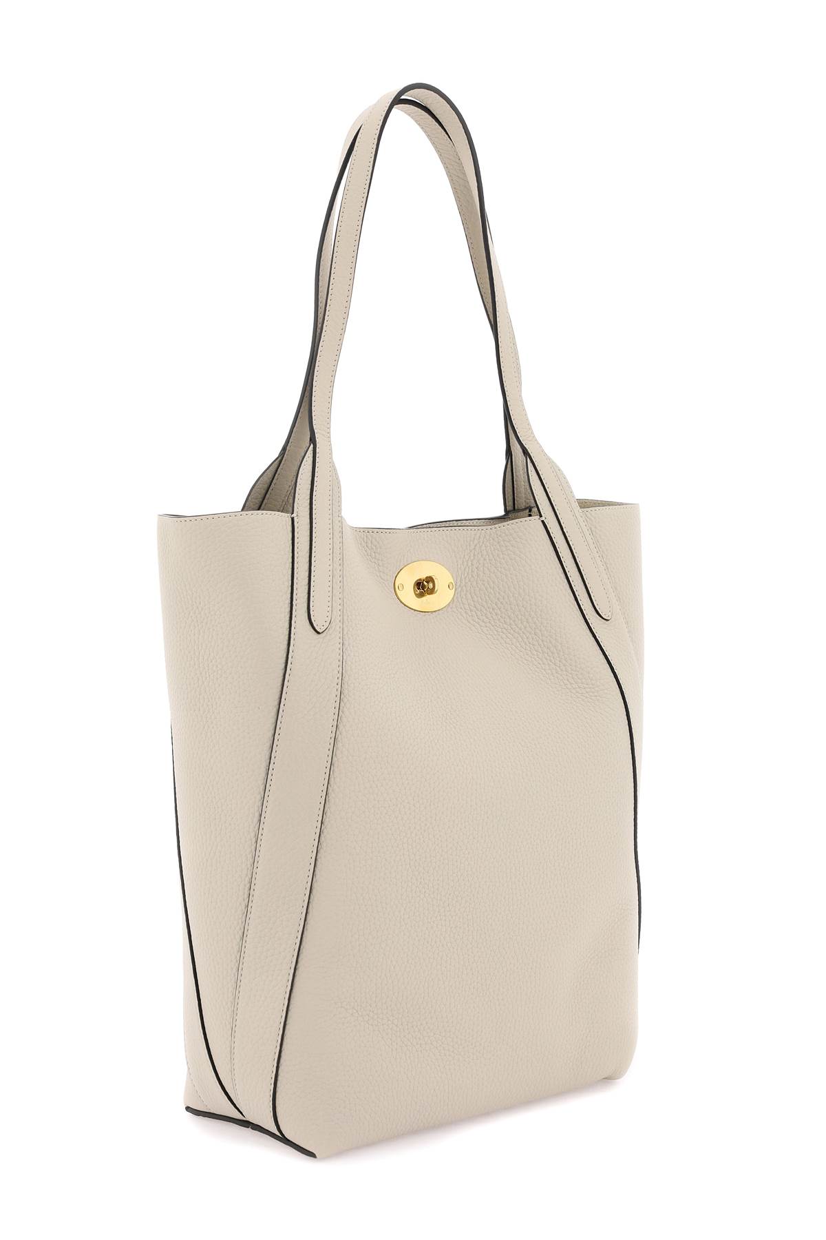 Shop Mulberry Grained Leather Bayswater Tote Bag In Chalk