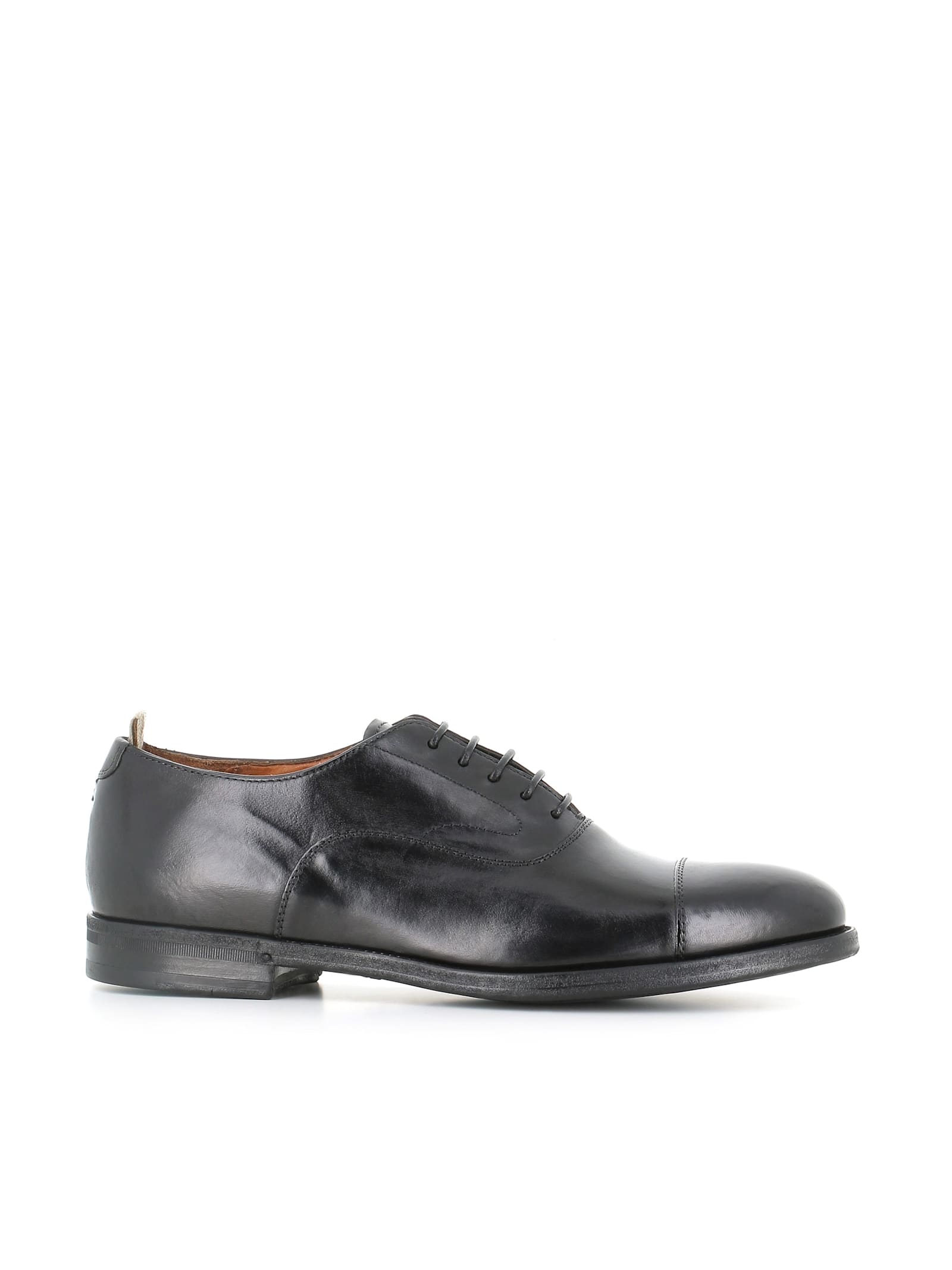 Officine Creative Derby Vanderbilt Caou/011 In Black