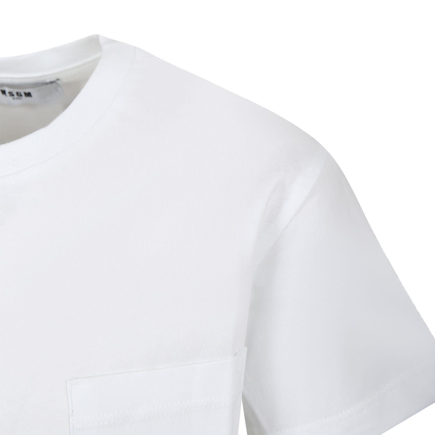 Shop Msgm White T-shirt For Boy With Logo
