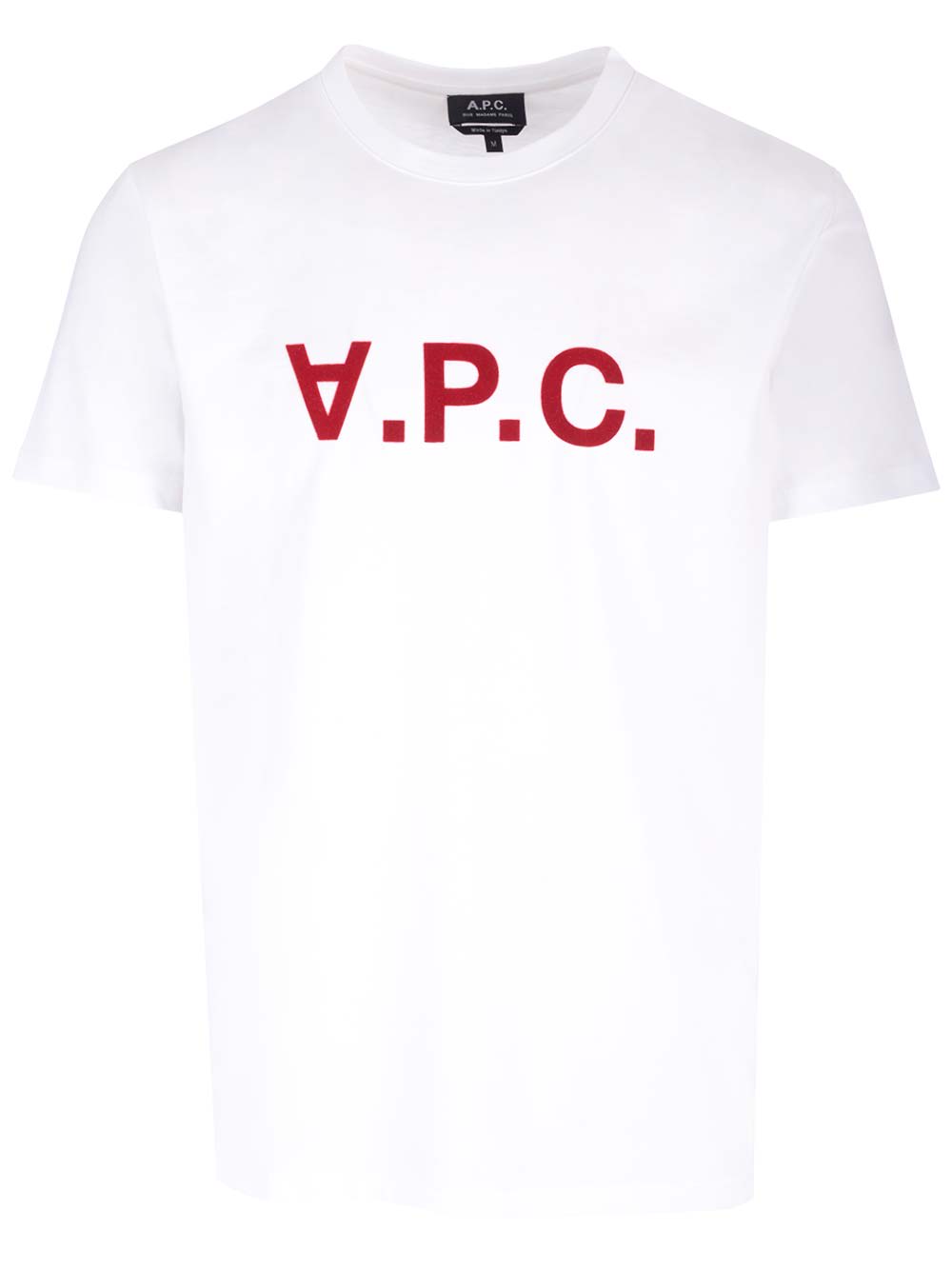 Shop Apc White/red Vpc T-shirt In Tab Blanc Rouge