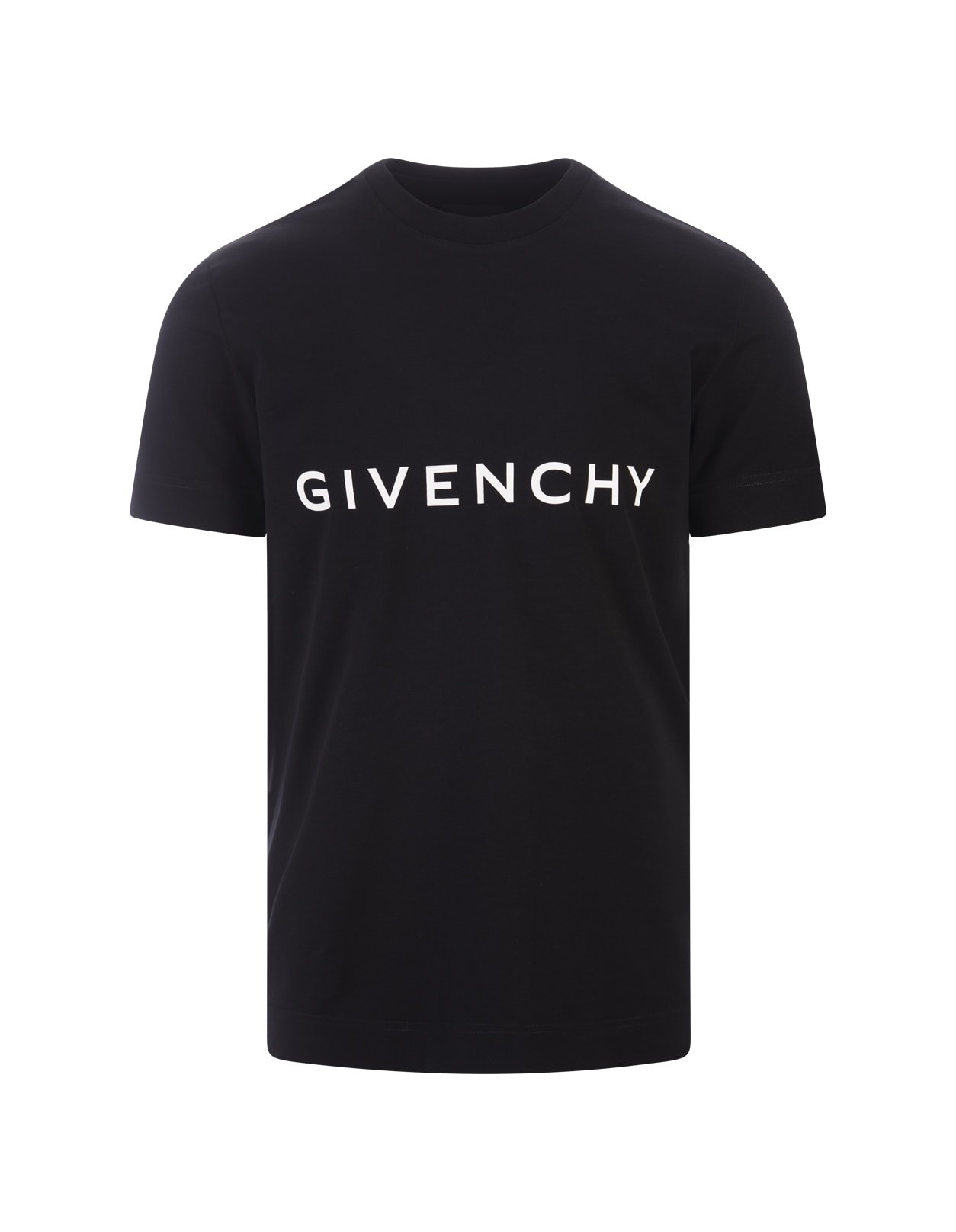 Givenchy Black T-shirt With  Archetype Print On Front