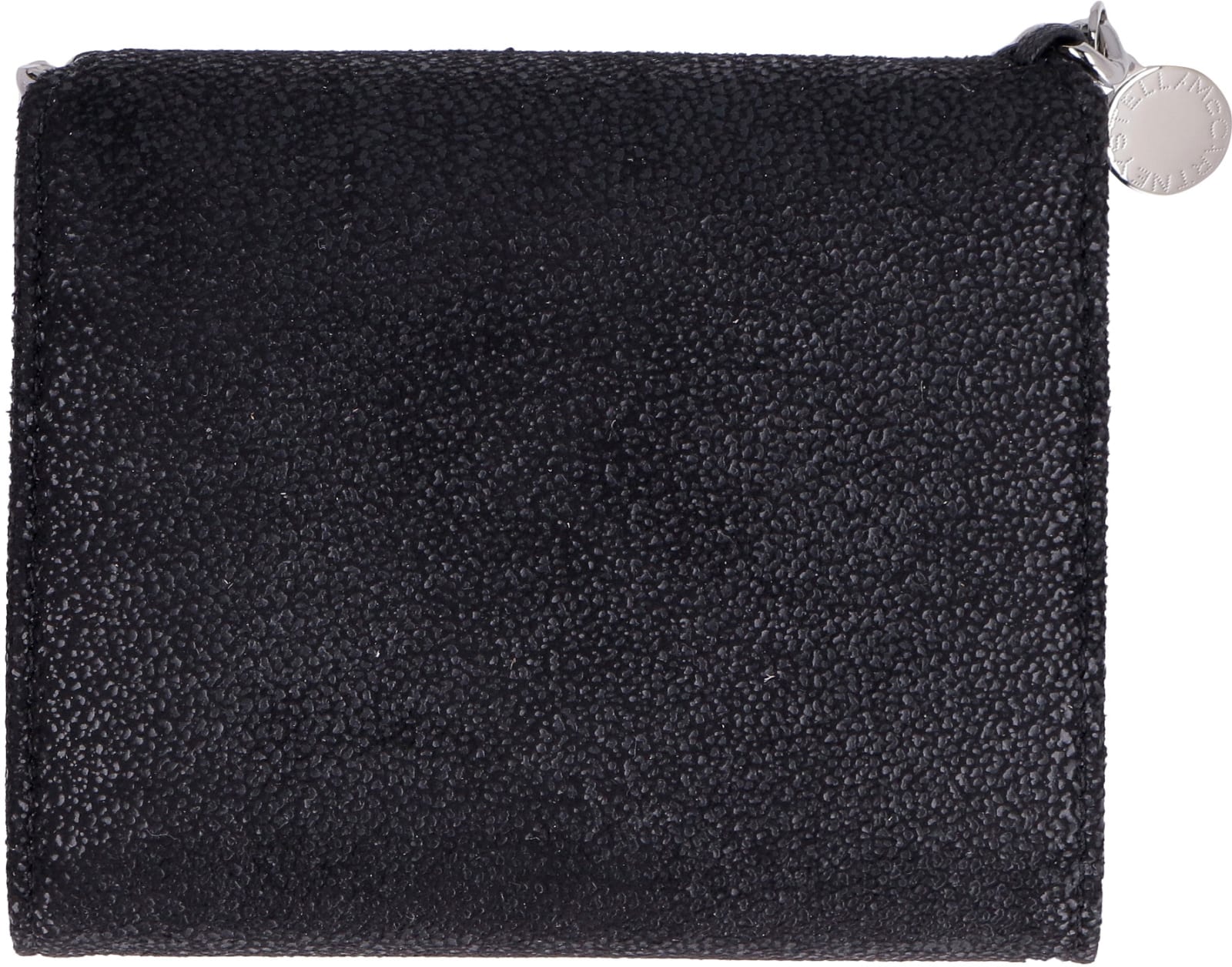 Shop Stella Mccartney Falabella Small Flap Wallet In Black