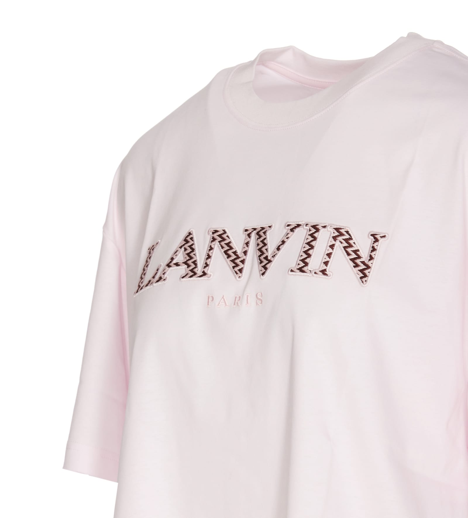 Shop Lanvin Logo T-shirt In Pink