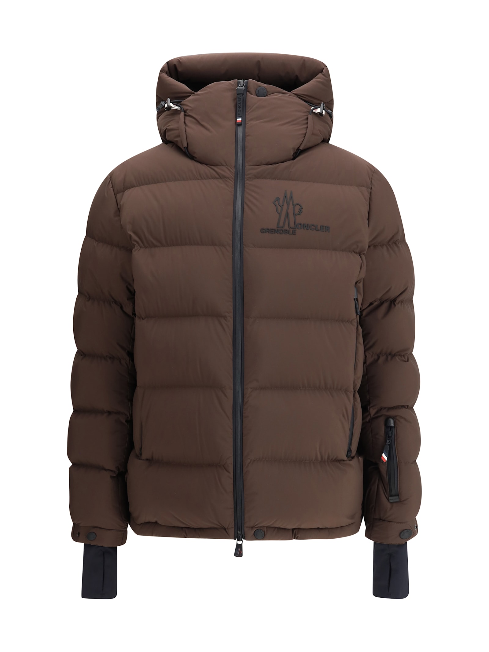Moncler Isorno Ski Jacket In Brown