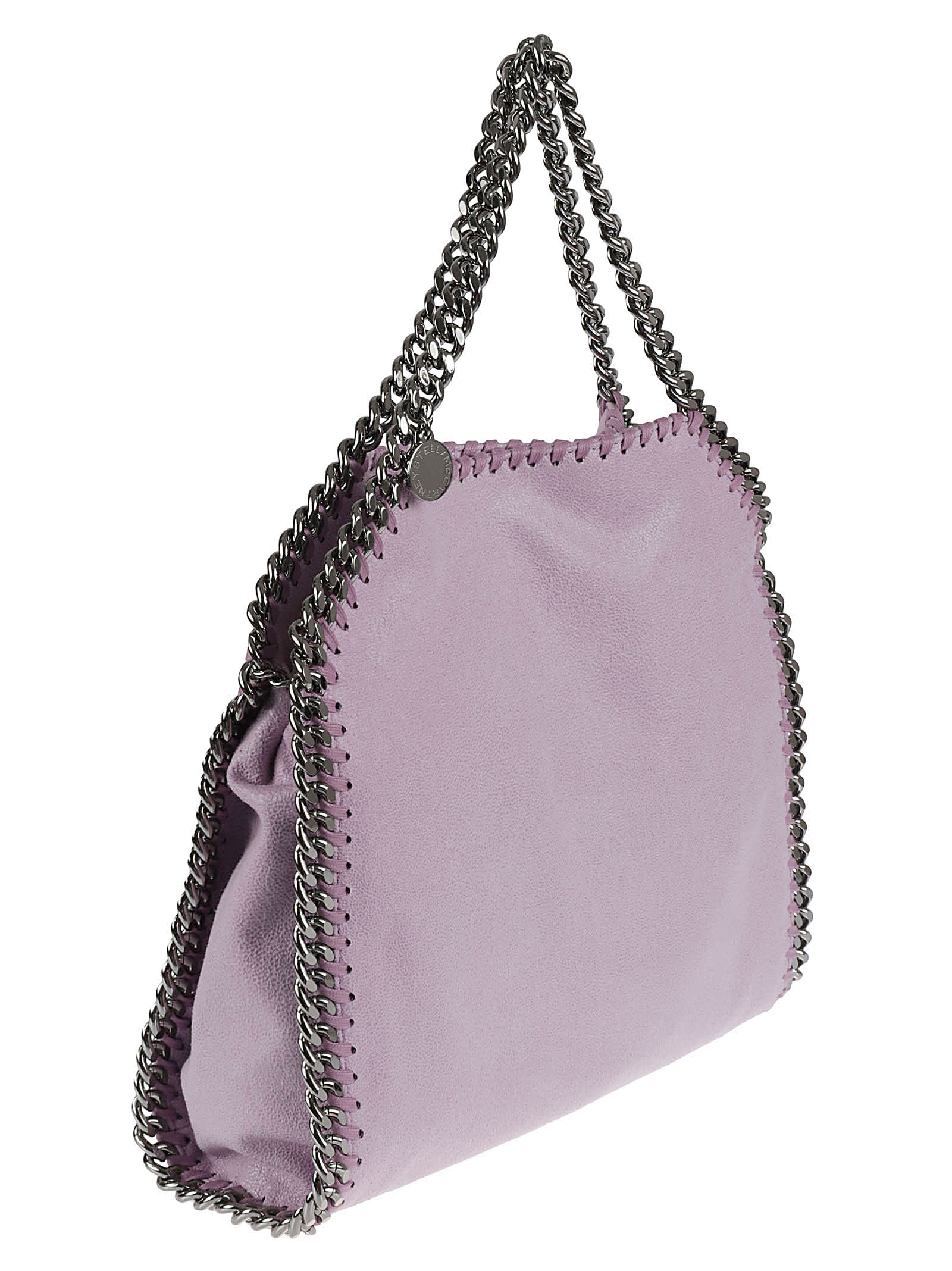 Shop Stella Mccartney Mini Eco Shaggy Deer Tote In Lilac