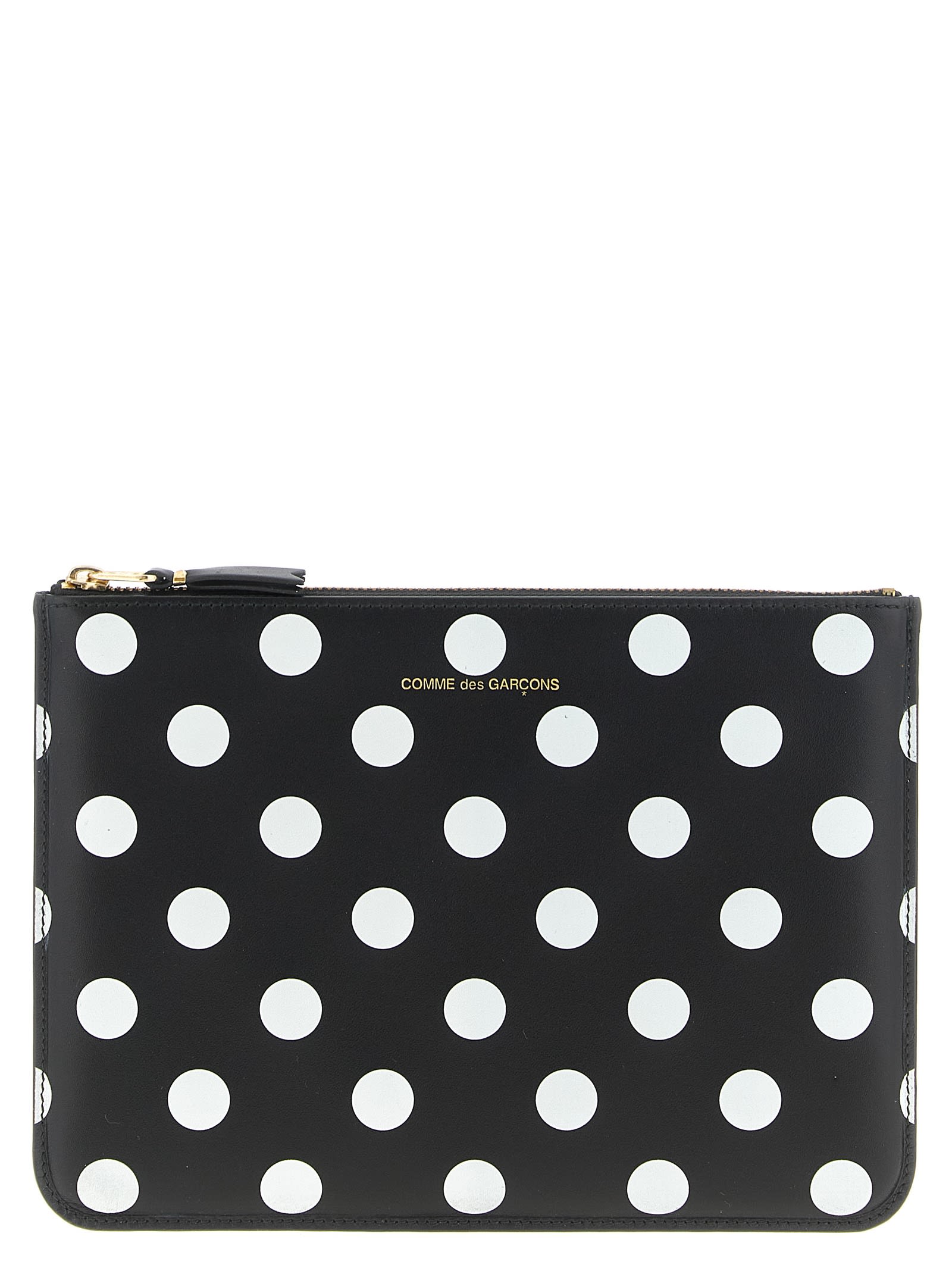 Comme Des Garçons Polka Dots Printed Wallet In Multi