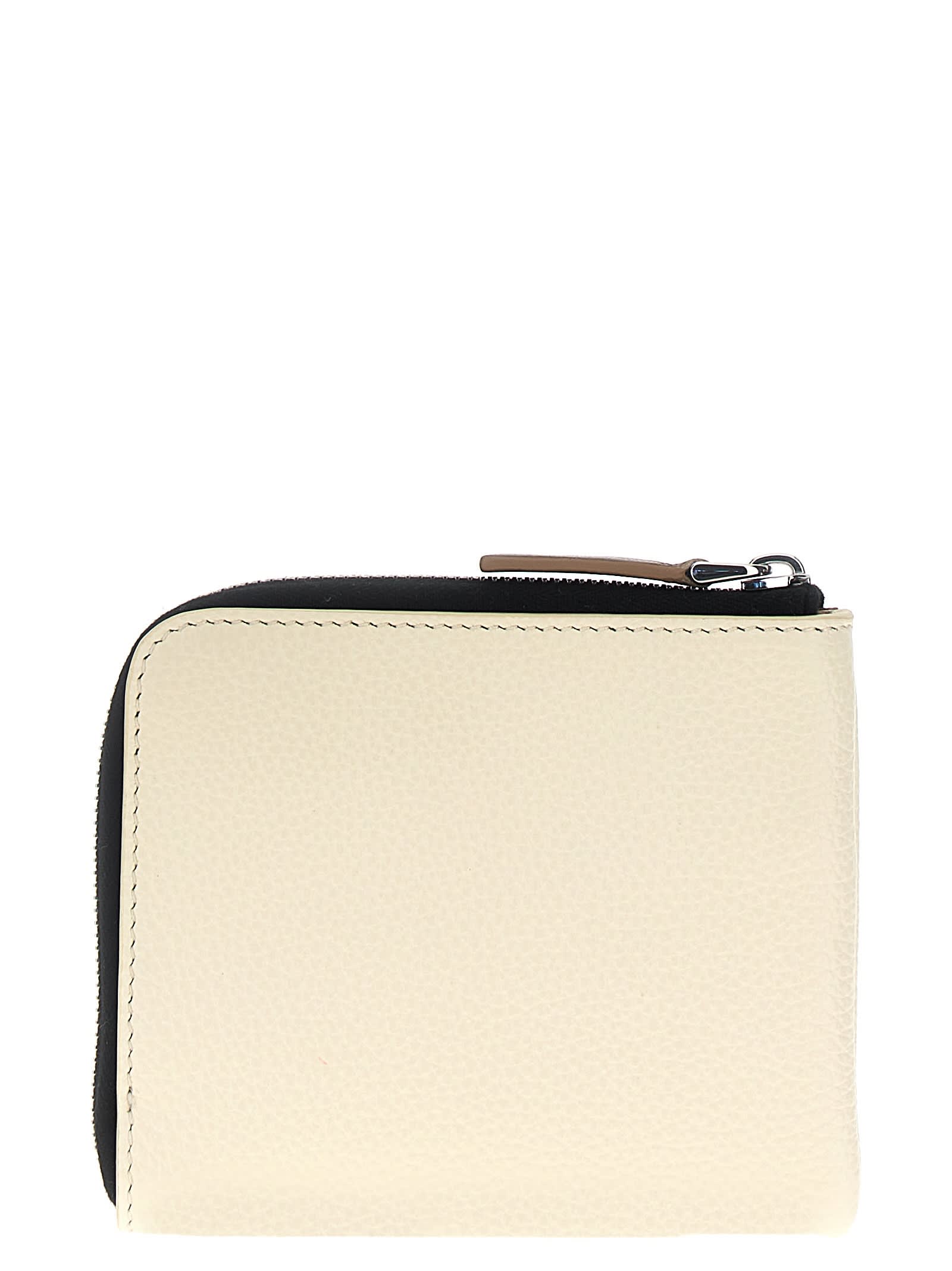 Shop Marni Logo Wallet In White