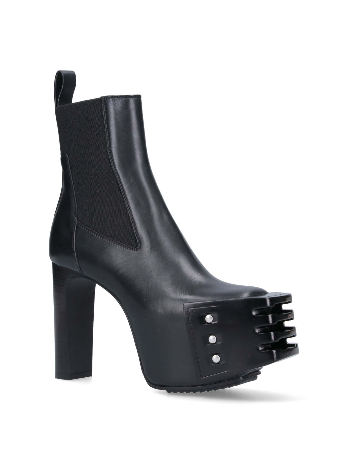 Shop Rick Owens Luxor Grilled Platforms 65 Boots In Black