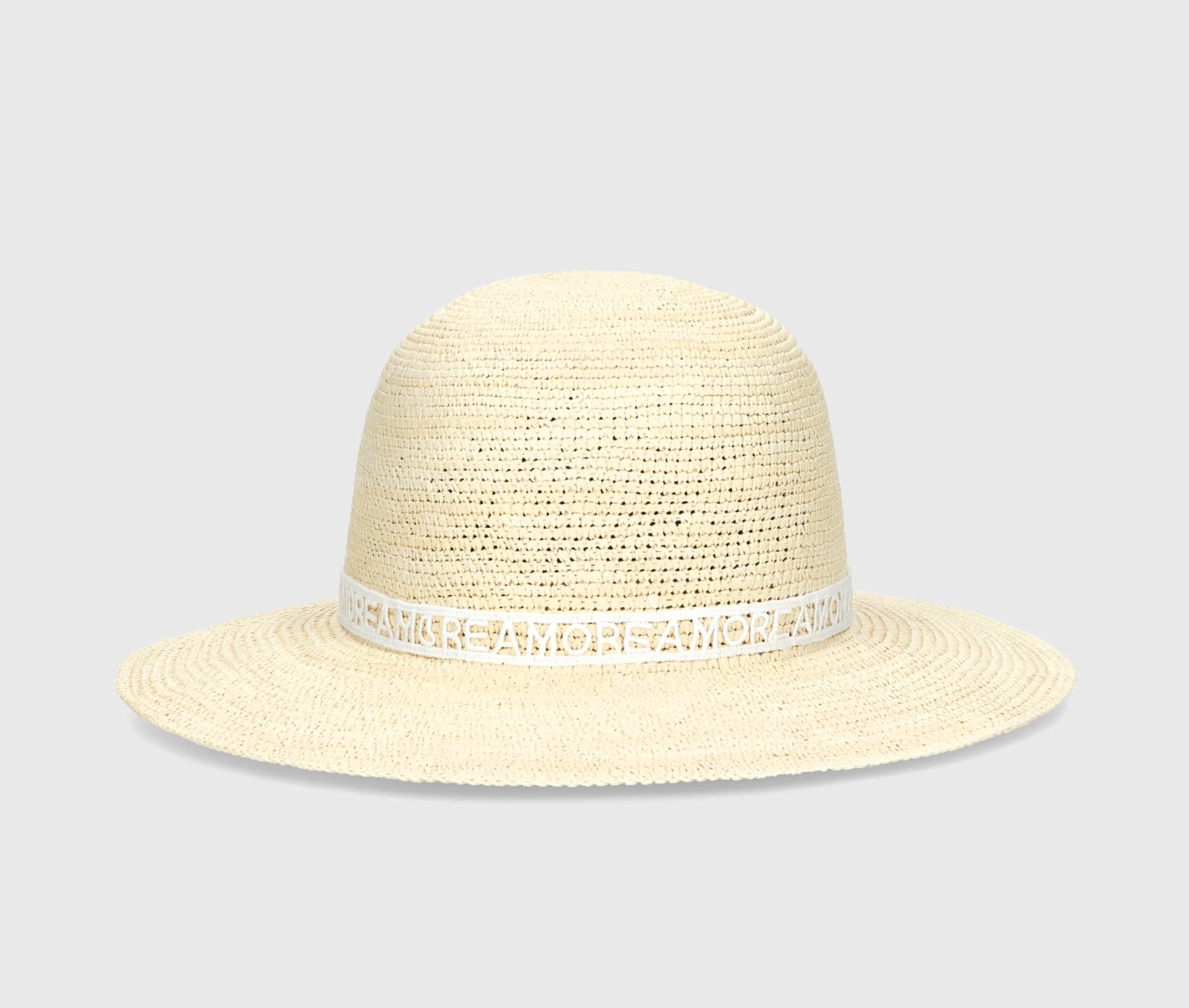 Shop Borsalino Violet Panama Crochet In Natural, Patterned White Hat Band