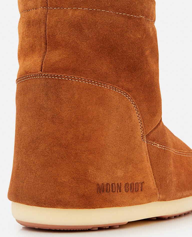 Shop Moon Boot Mb Icon Low Nolace Suede Mid Boots In Marrone