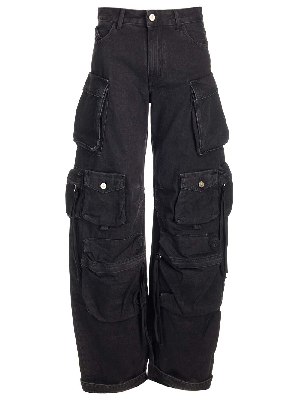 Shop Attico Fern Cargo Pants In Black