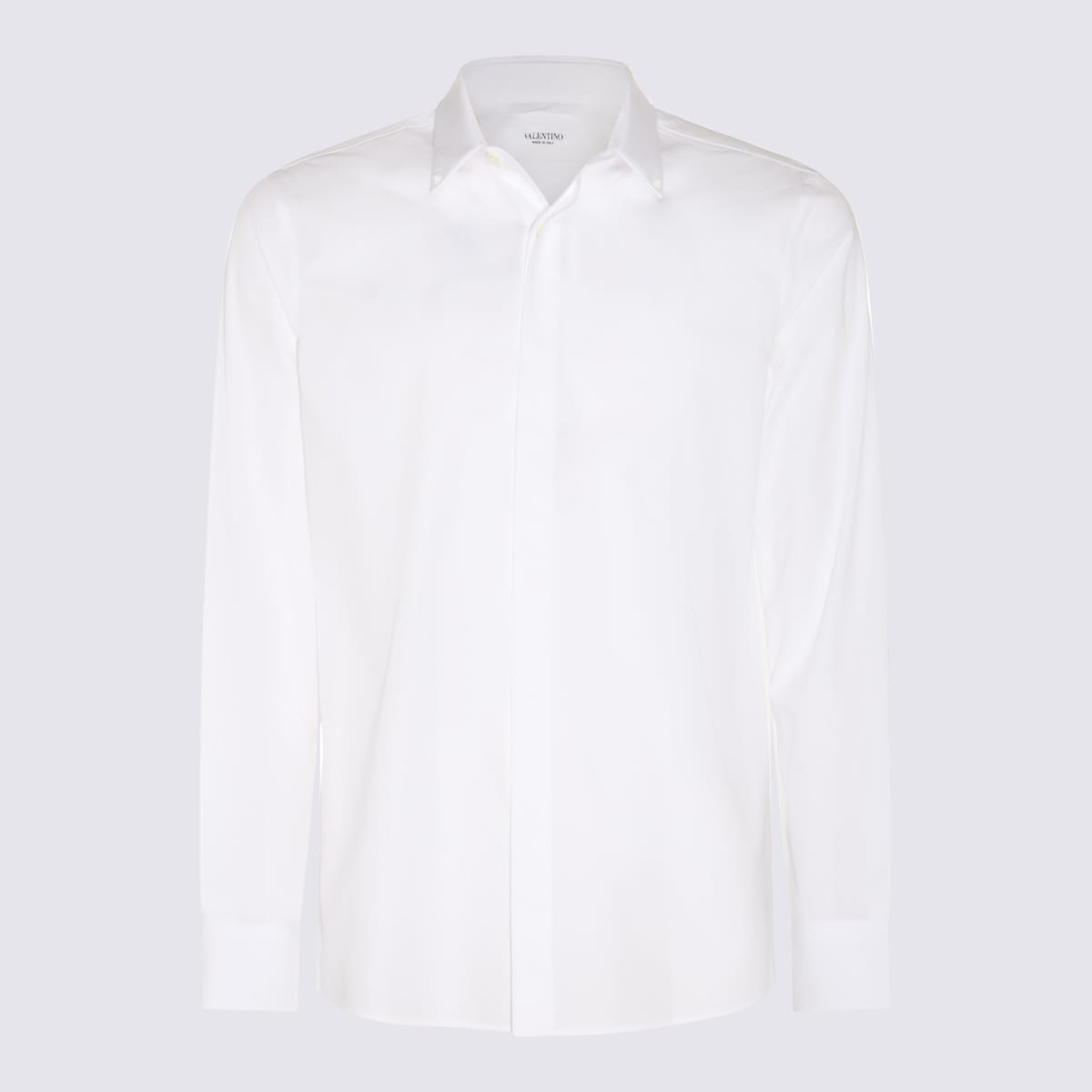 Shop Valentino White Cotton Shirt