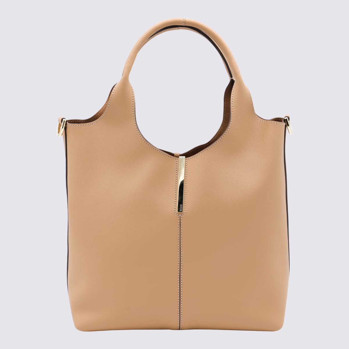 Tod’s Beige Leather Top Handle Bag