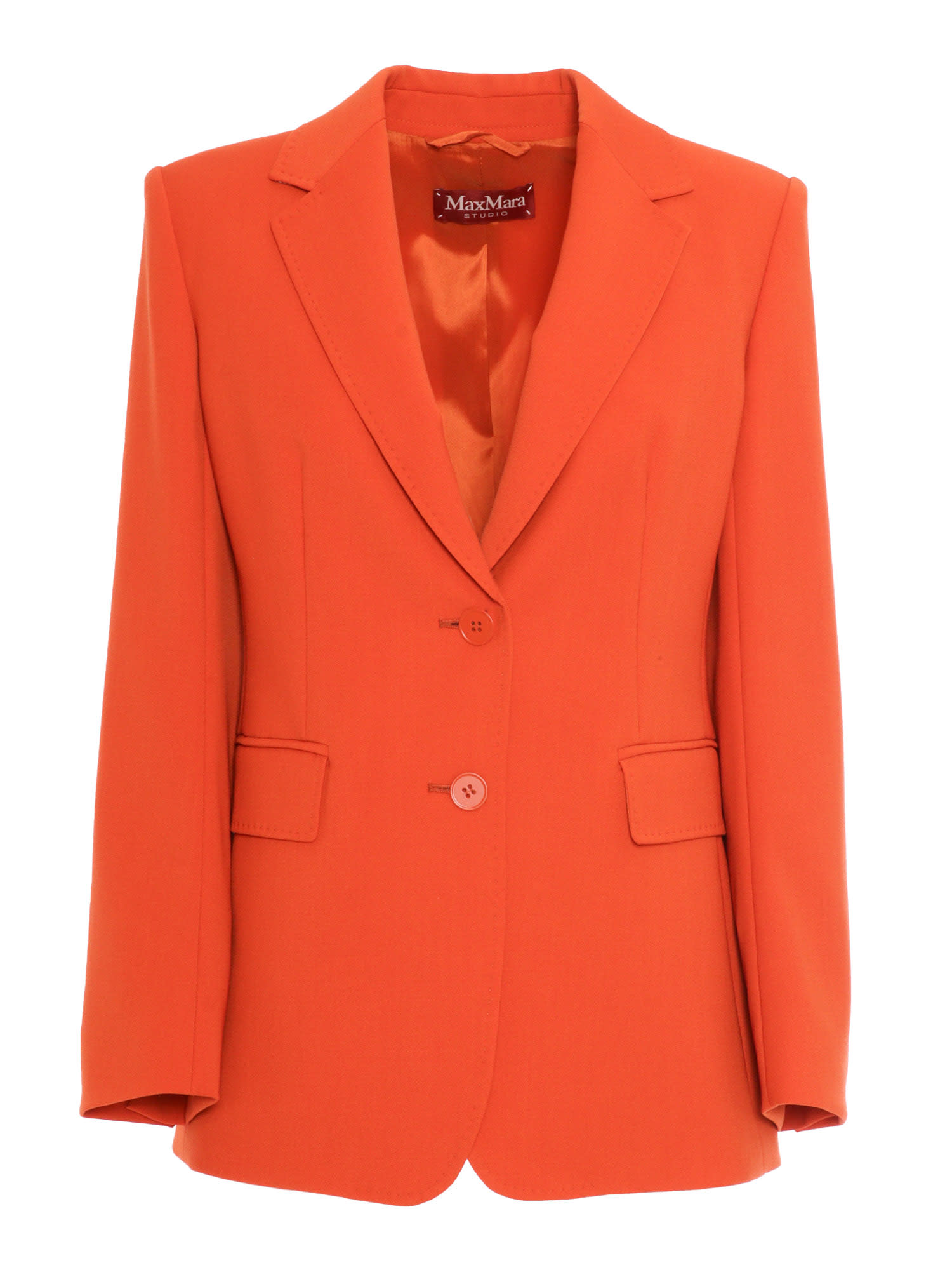 Shop Max Mara Magma Orange Jacket