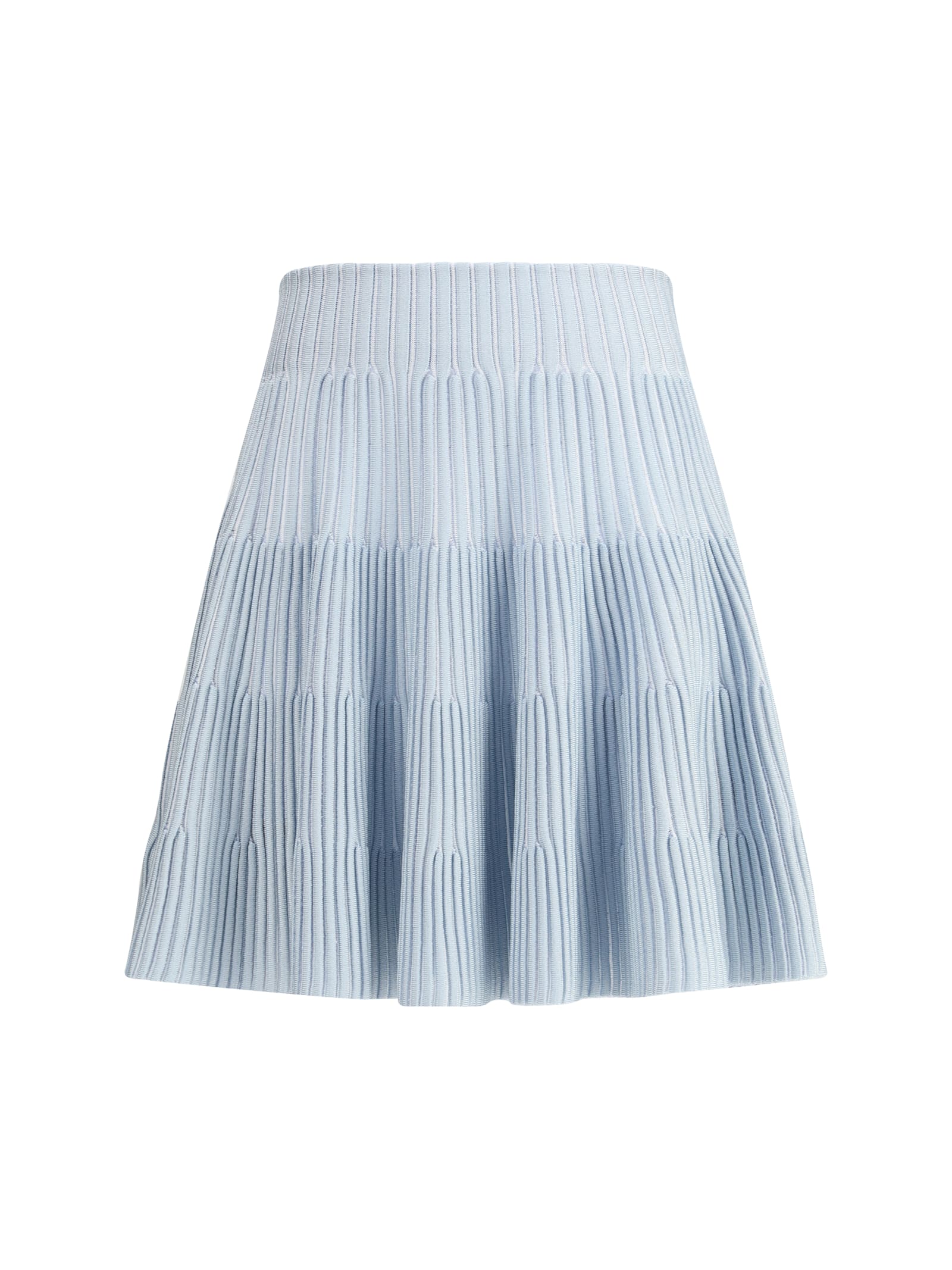 Balmain Textured Knit Flared Skirt