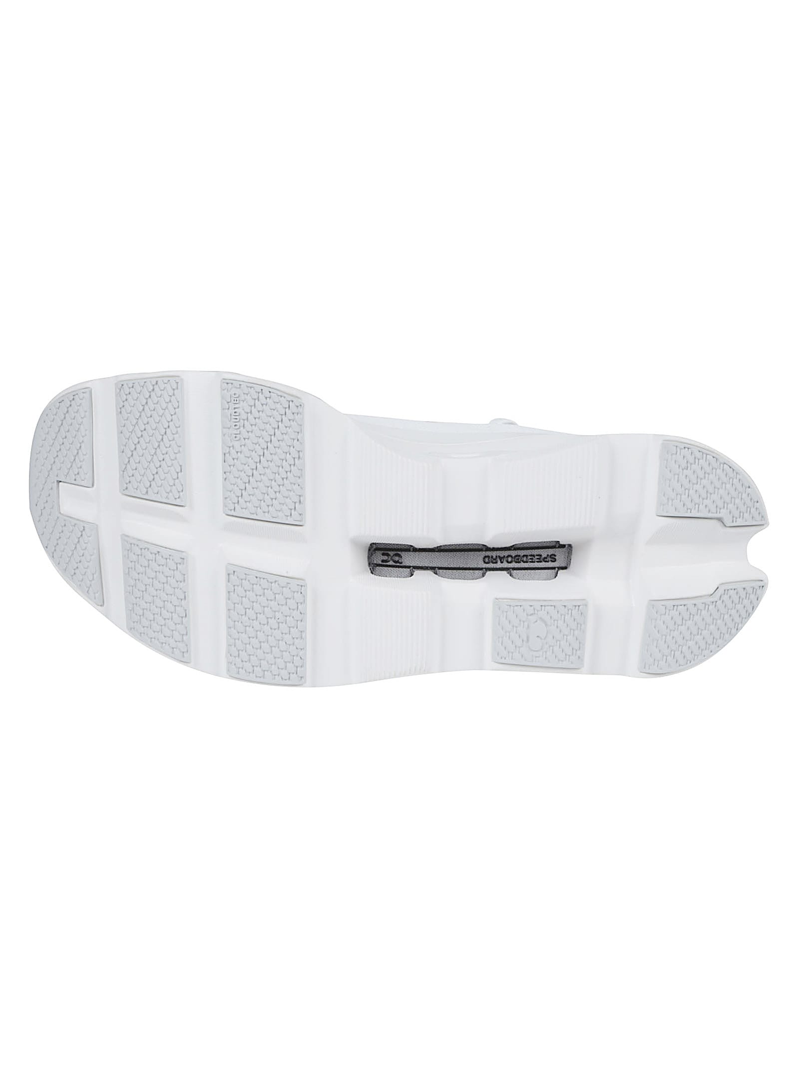 On Lightweight Grey Sneakers With Breathable Upper In White