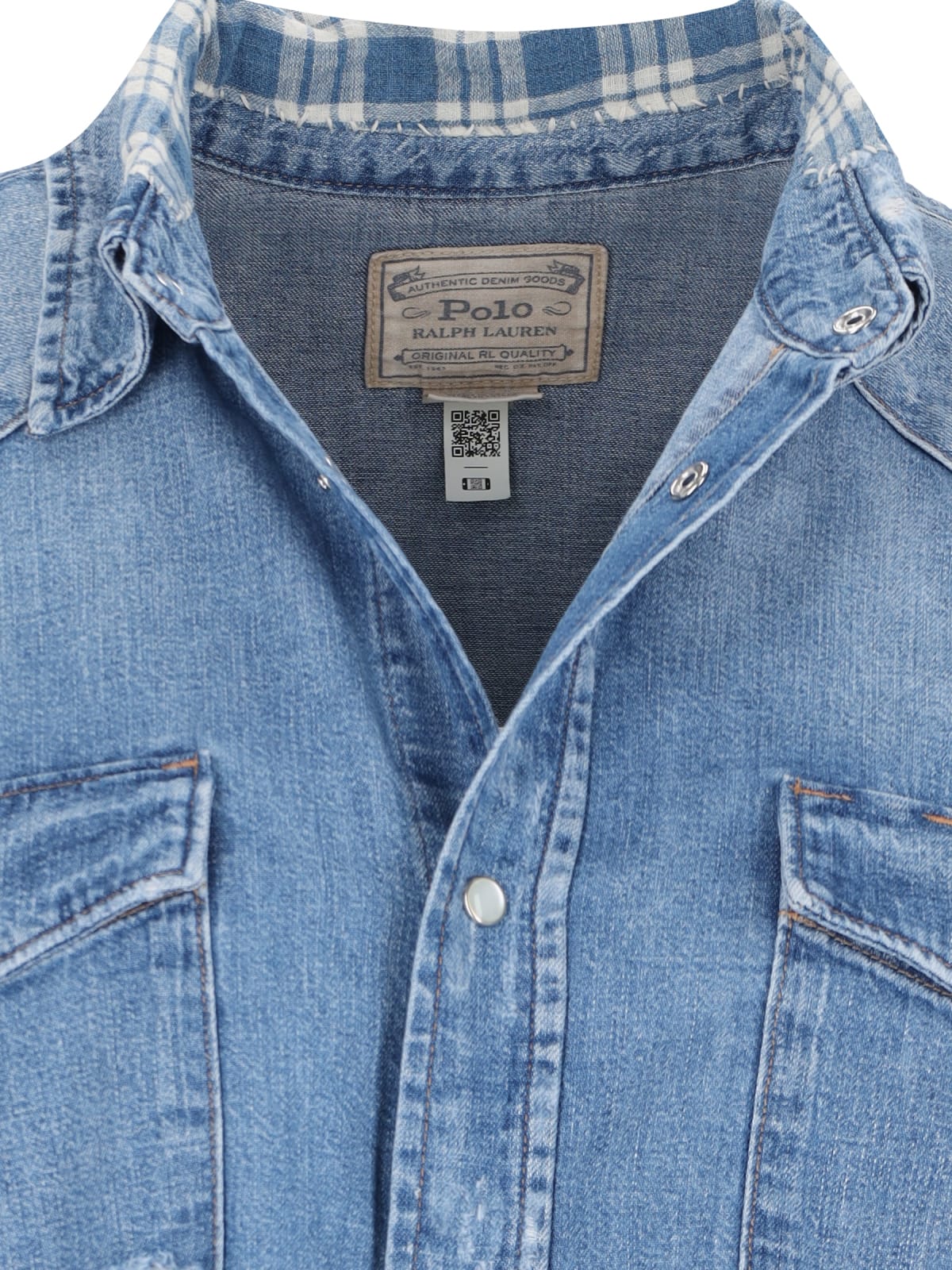 Shop Polo Ralph Lauren Denim Shirt In Blue